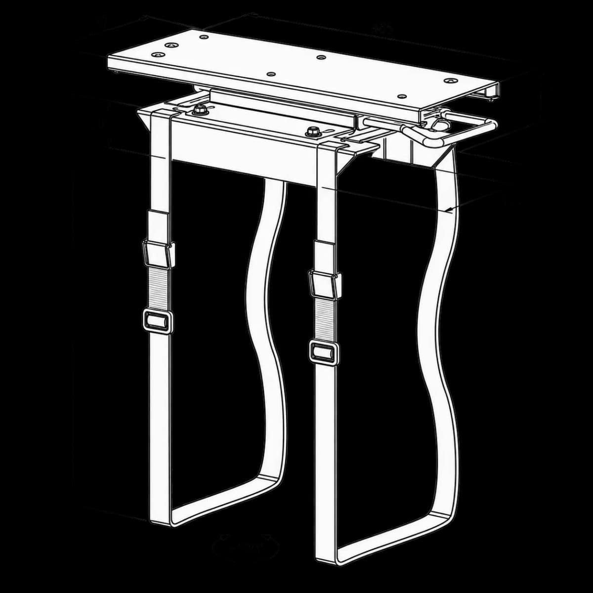 Navo® UnderDesk Cpu Holder Dimension