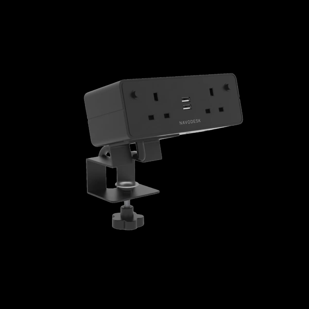 NavoDesk DeskHub DeskClamp PowerStrip Dimension