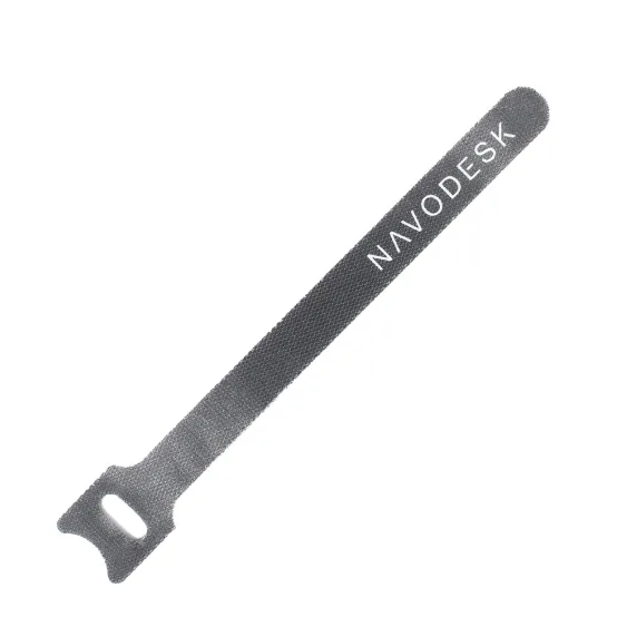 Grips Hook Loop Cable Ties Black