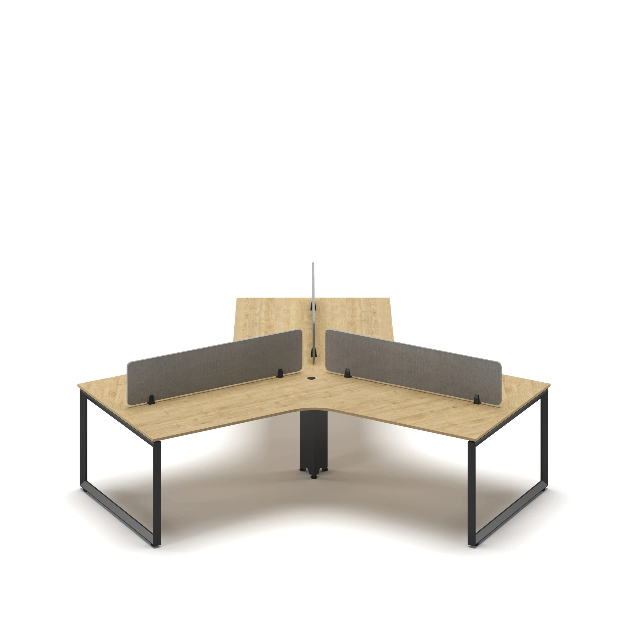 Navo® 3 Cluster 120 Oak Top Black Frame 2