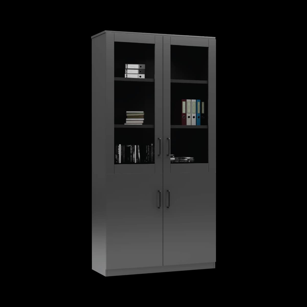 Navo® Series A Full Height Glass Display Cabinet DIM