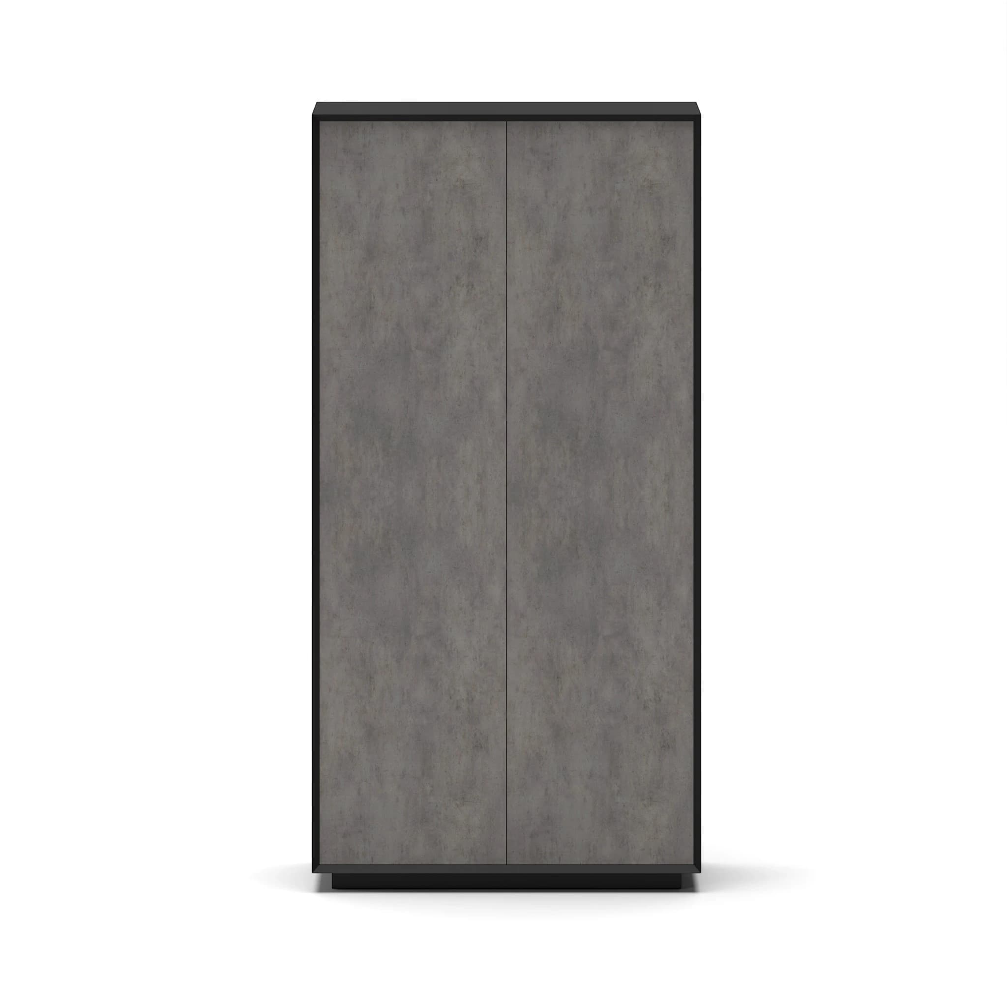 Navo® Series A Full Height Cabinet Concrete Facia Black Body 1