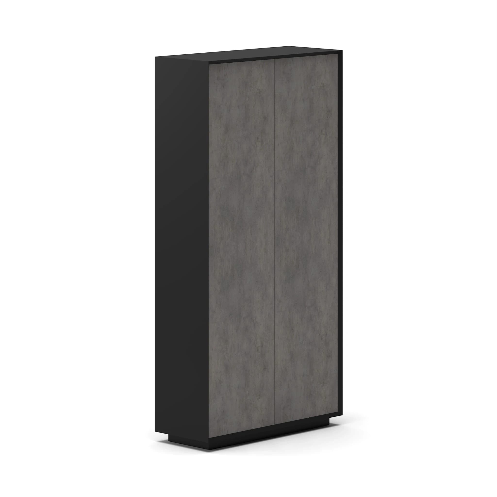 Navo® Series A Full Height Cabinet Concrete Facia Black Body 2