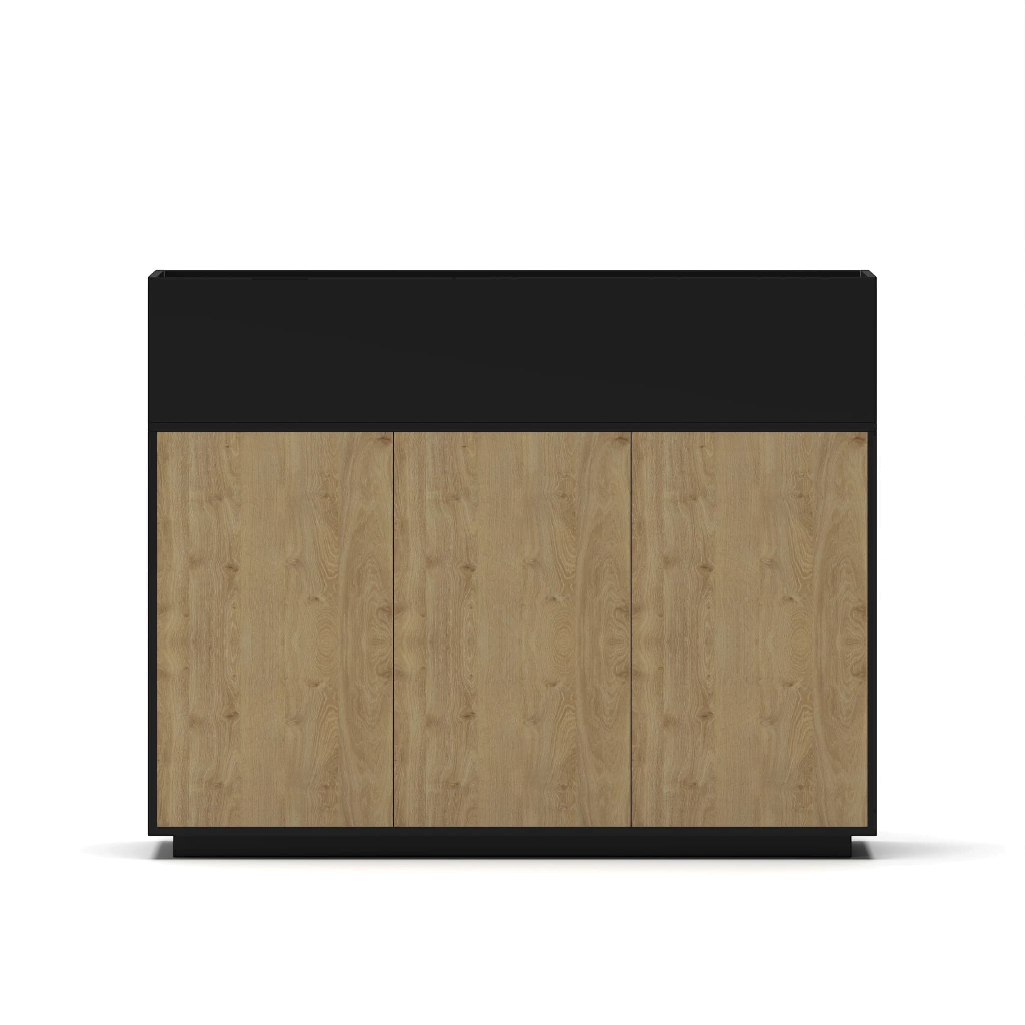 Navo® Series A planter Cabinet Oak Facia Black Body 1