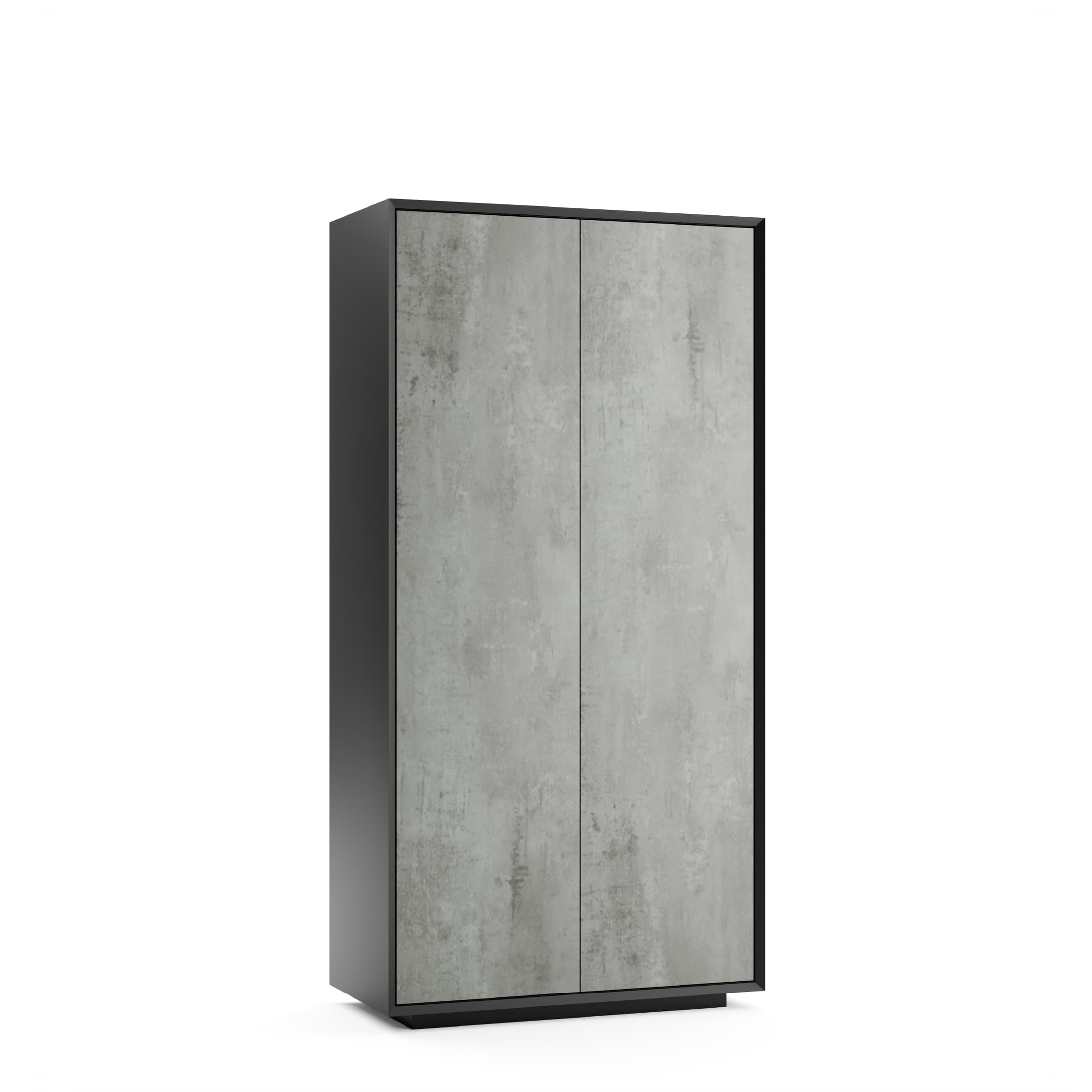 Series A Full Height Cabinet Black Lunar Grey
