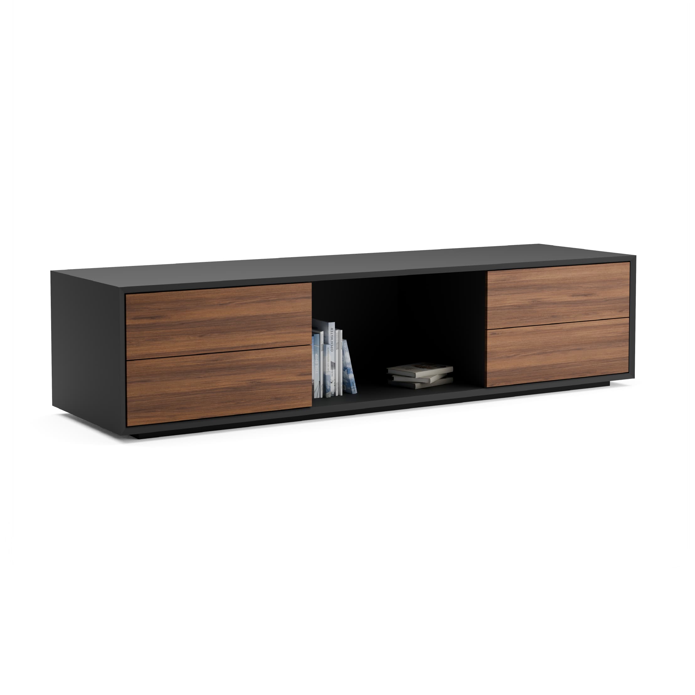 Series A Low Height Sideboard Cabinet Black Walnut