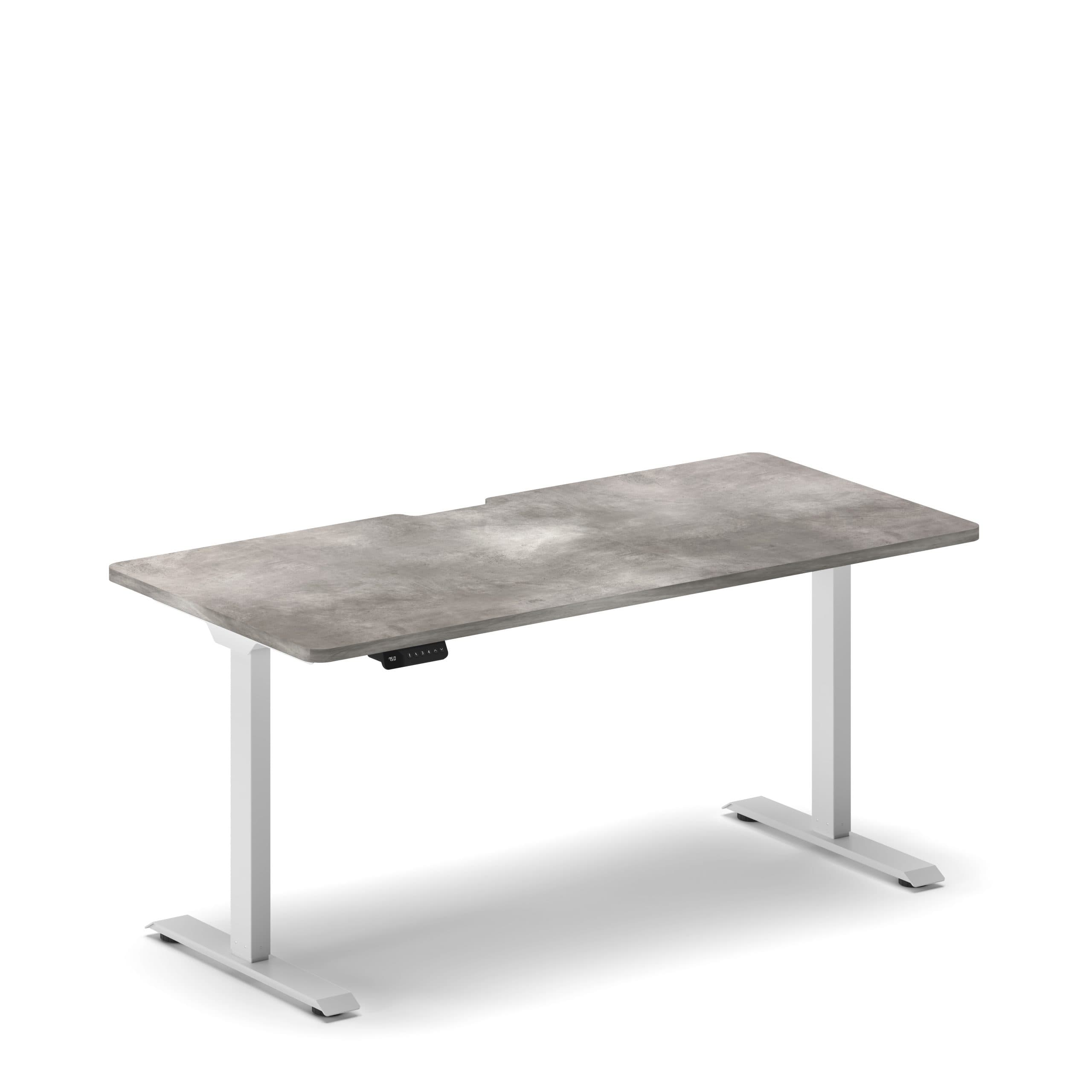 Navodesk® ECO Lunar Grey Top White Leg 1