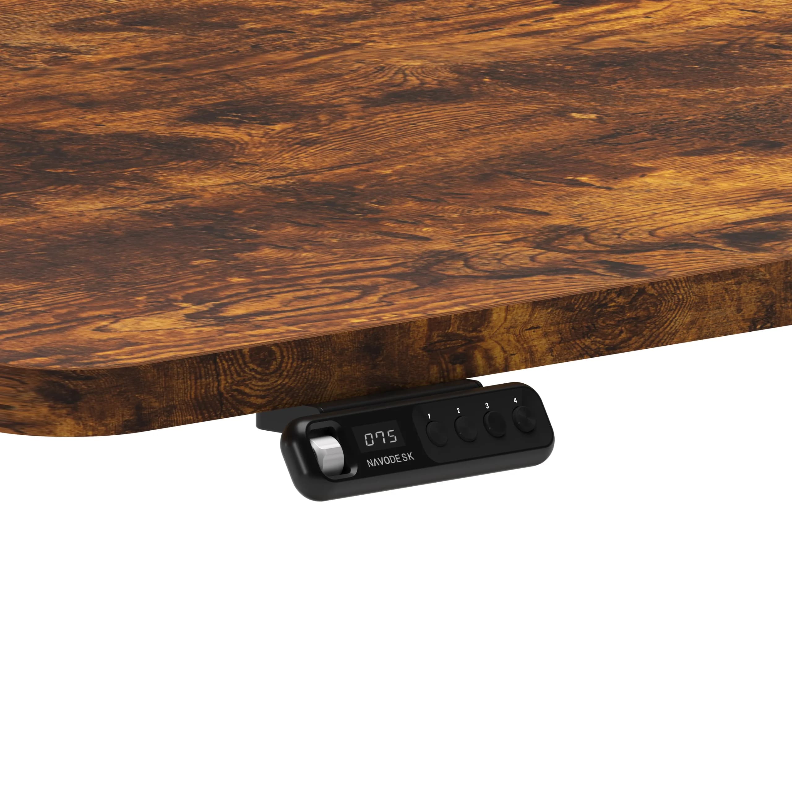 Navodesk® Pro Standing Desk White 180cm X 76 Cm Wild Walnut 2