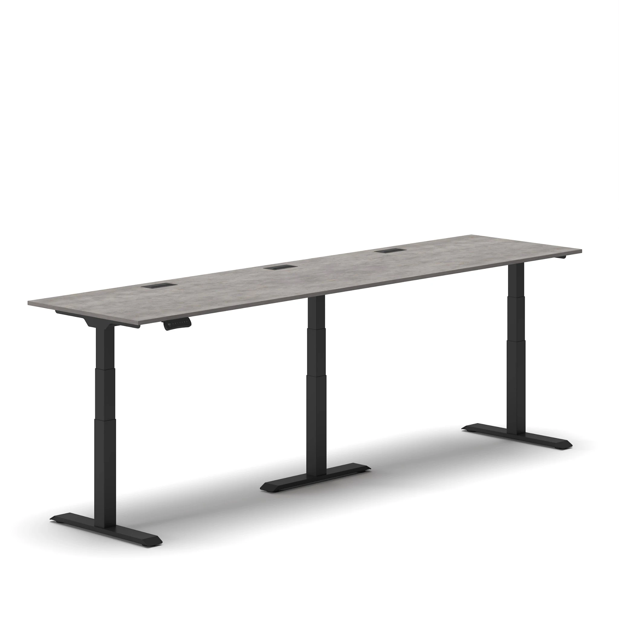 Navodesk® Flex 180 MAX XL Concrete Top Black Frame 1 newVersion