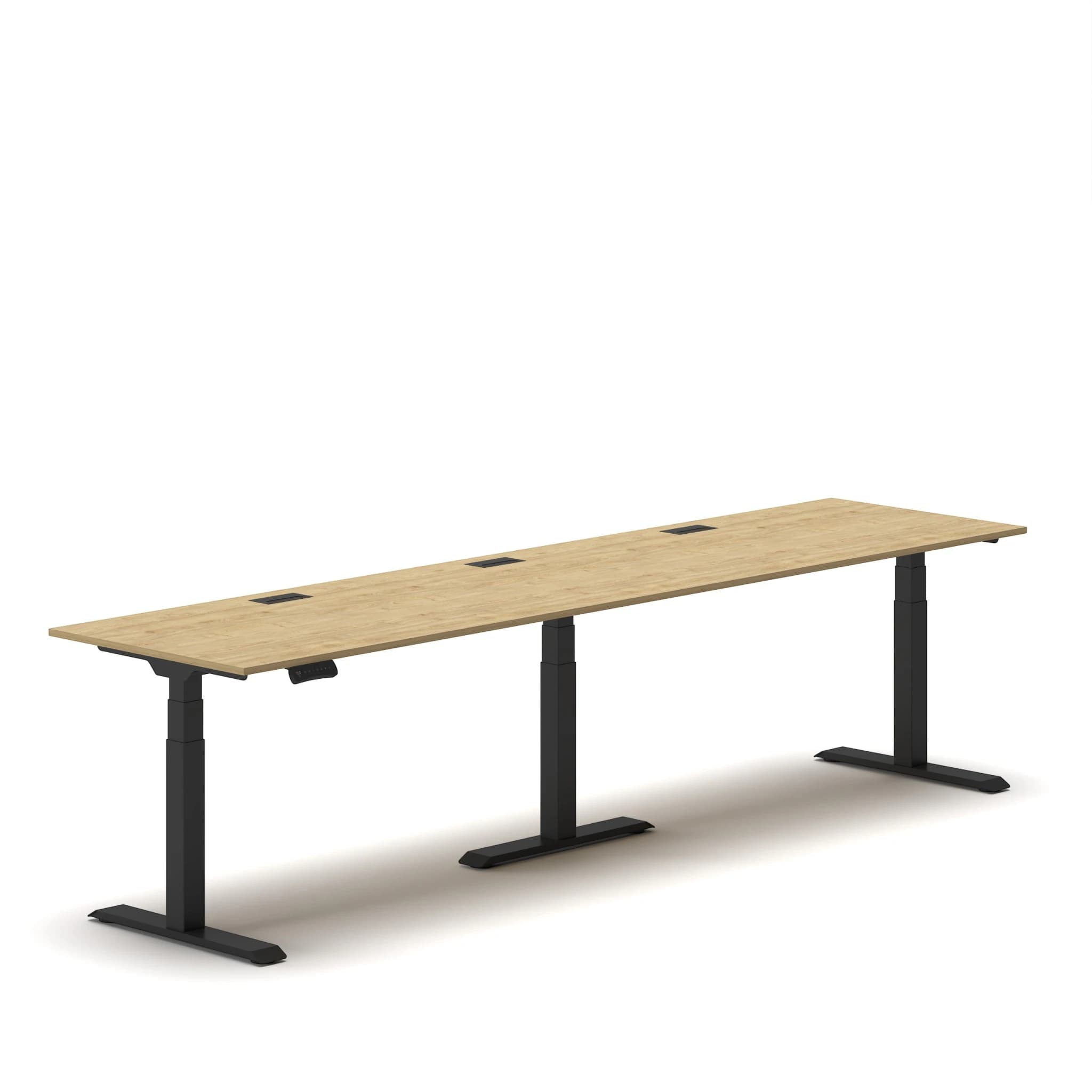 Navodesk® Flex 180 MAX XL Oak Top Black Frame 1 newVersion