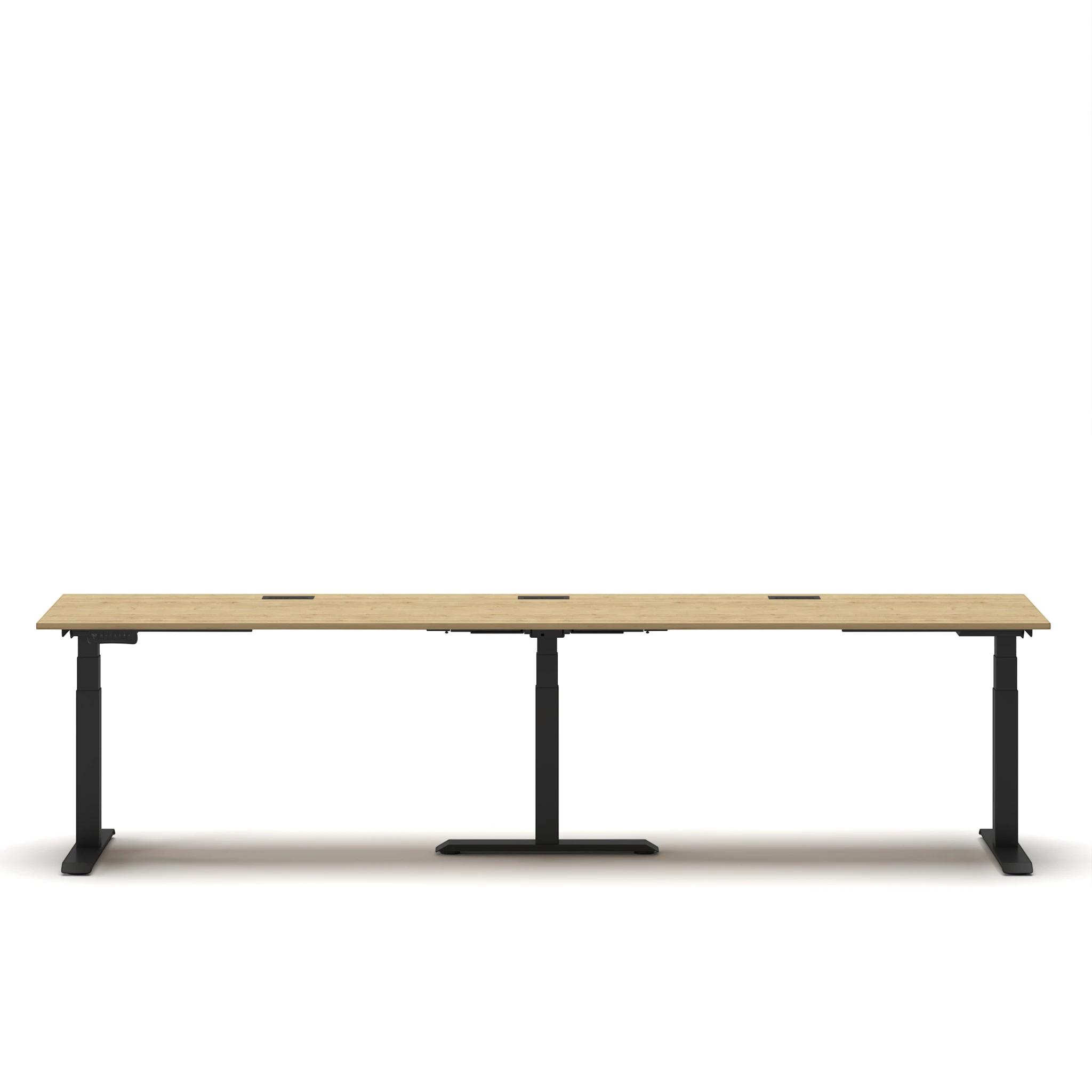 Navodesk® Flex 180 MAX XL Oak Top Black Frame 3 newversion
