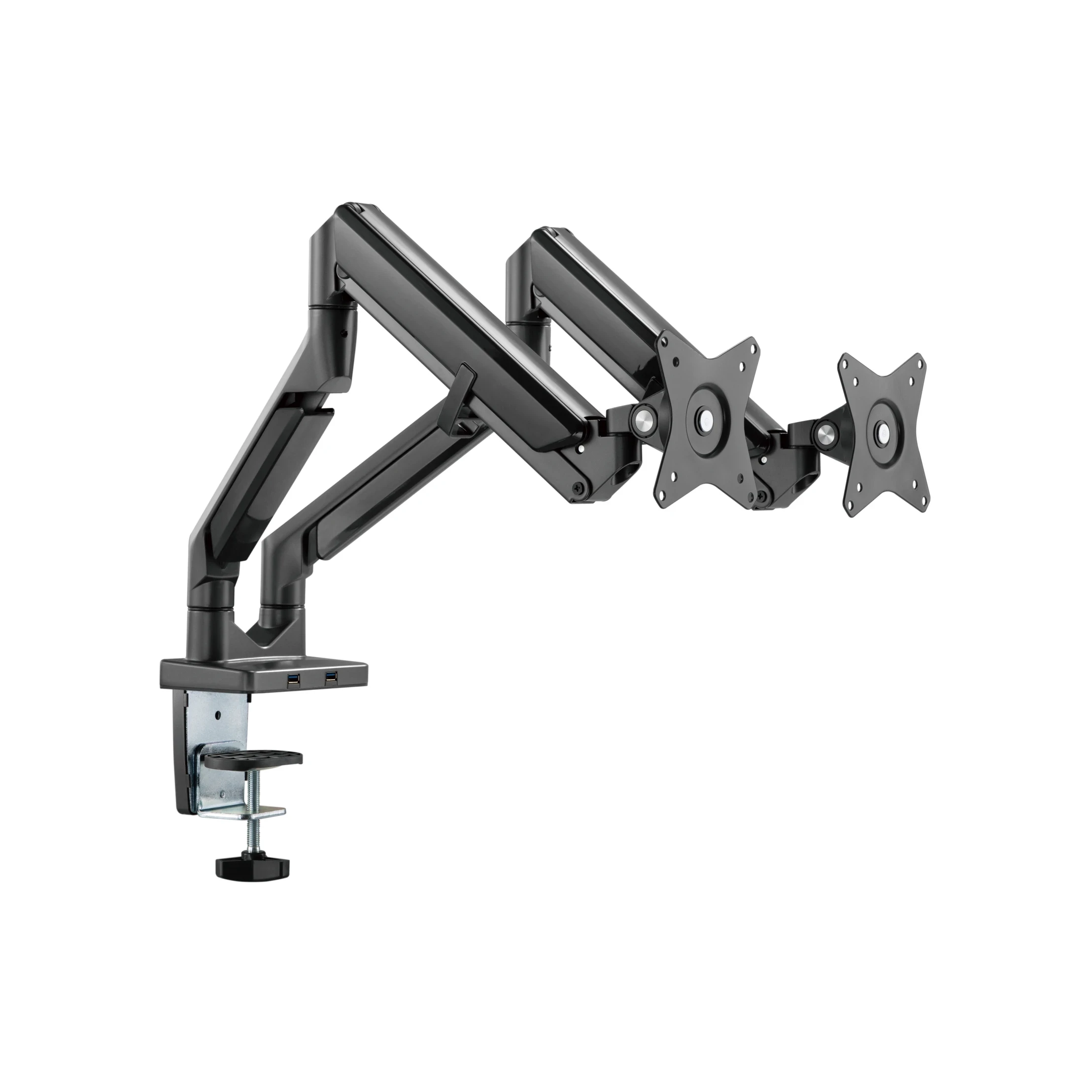 dual monitor arm model a pro black 1