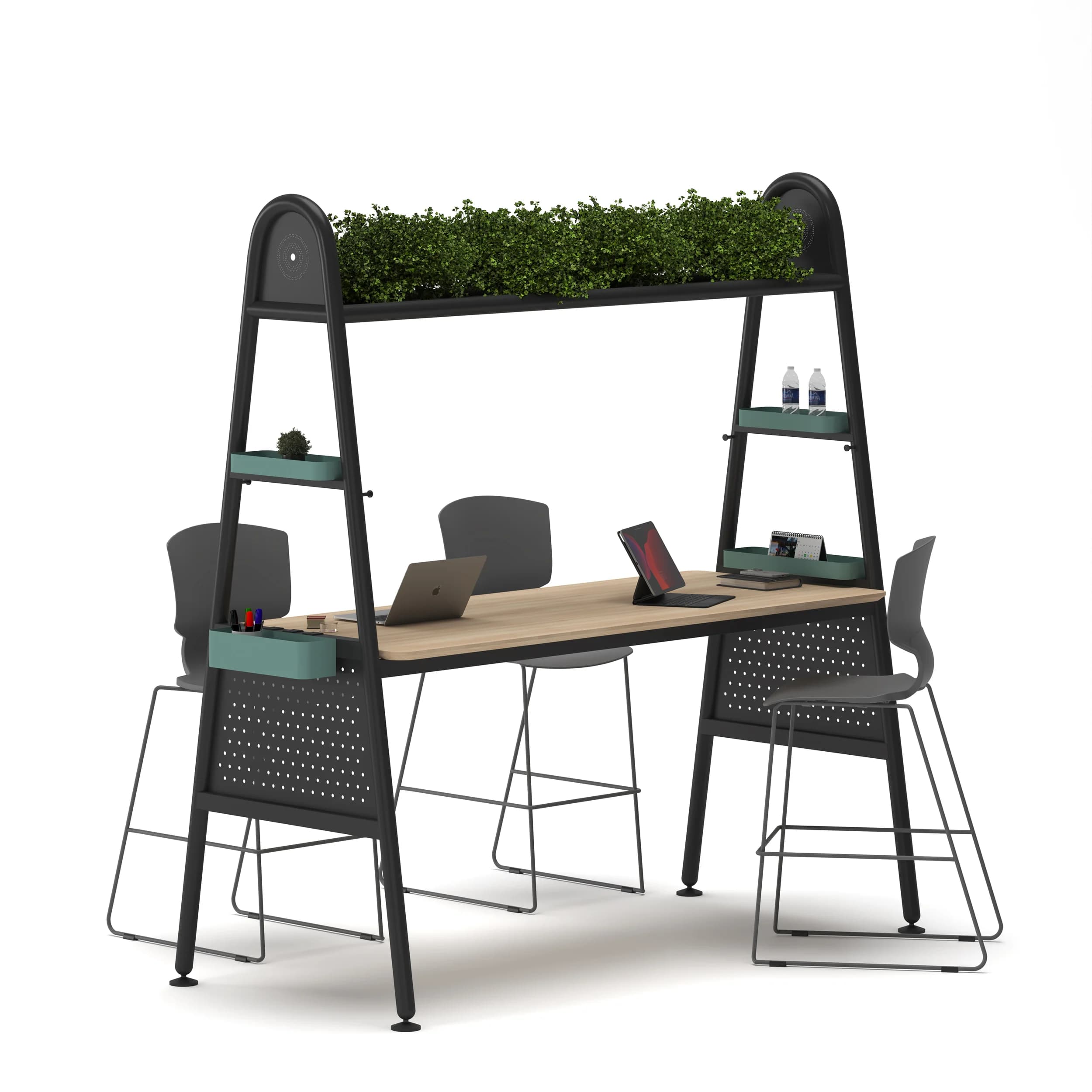 Collab High Table acces Green Black frame 2