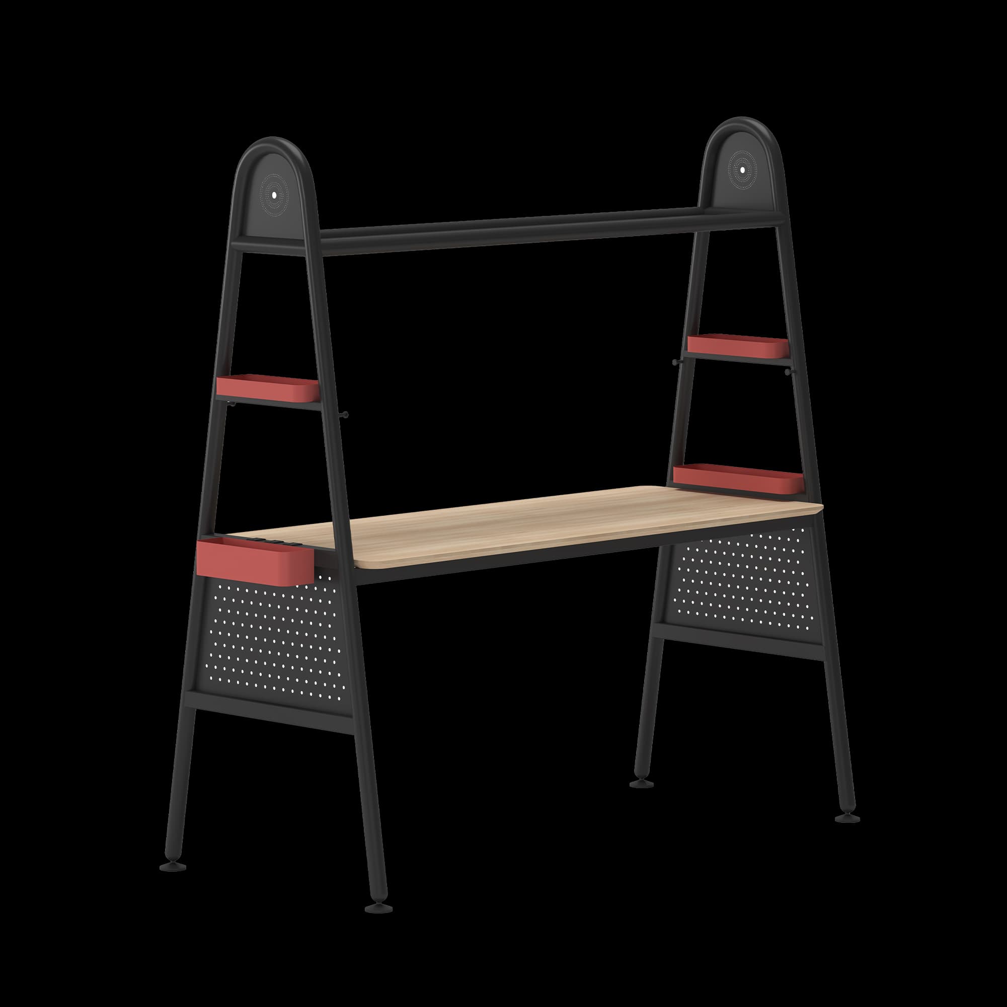 Collab High Table acces Red Black frame