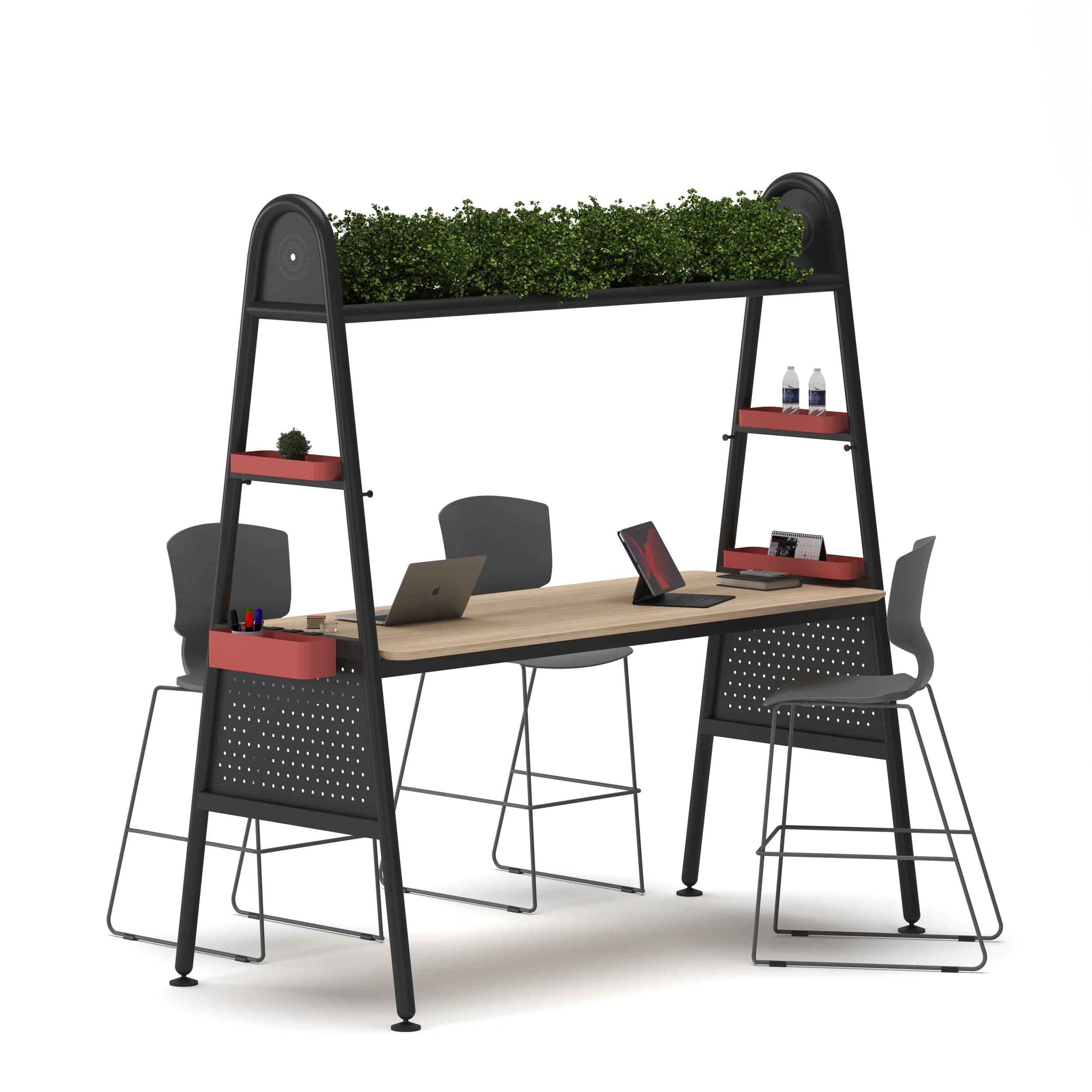 Collab High Table acces Red Black frame 1