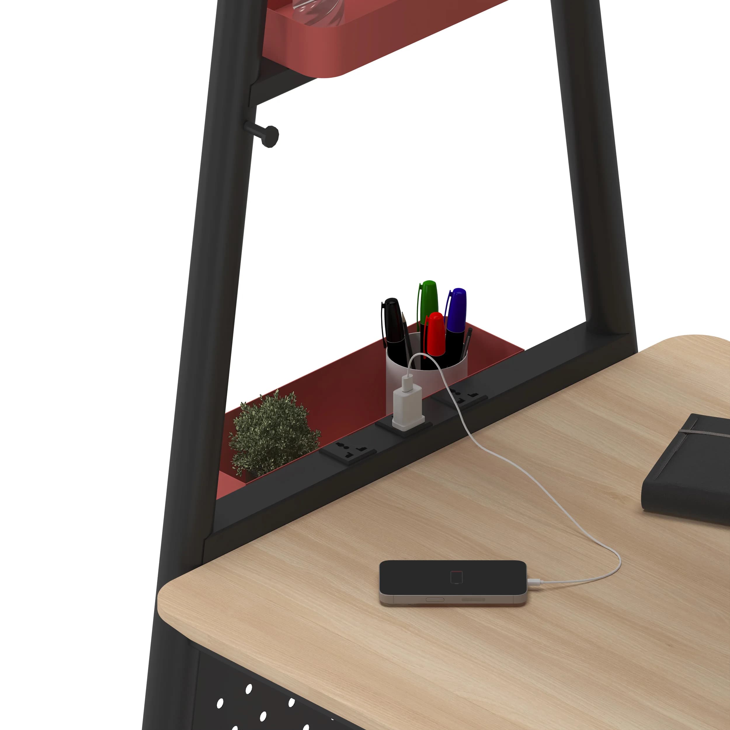 Collab High Table acces Red Black frame 4