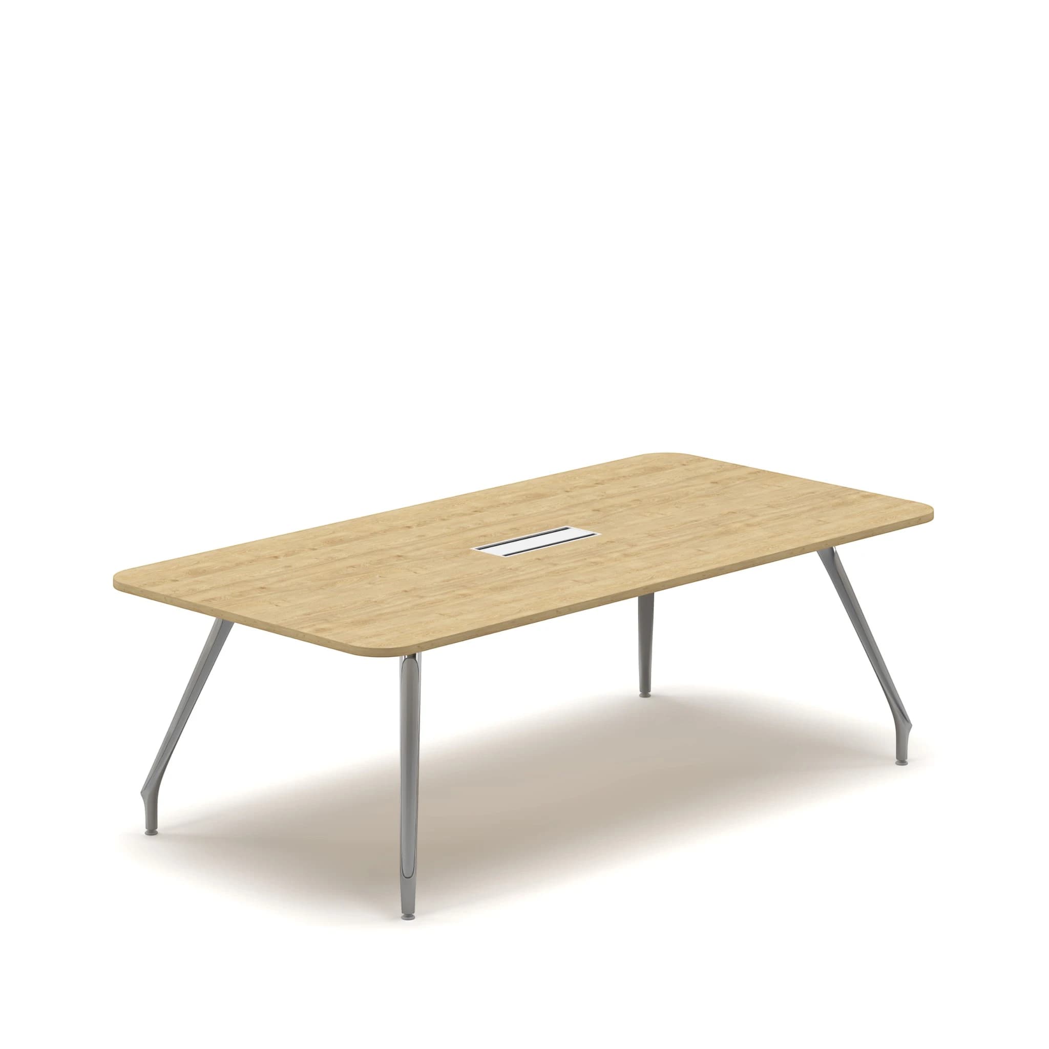 Navo® Axis Meeting Table Small Oak Top 1