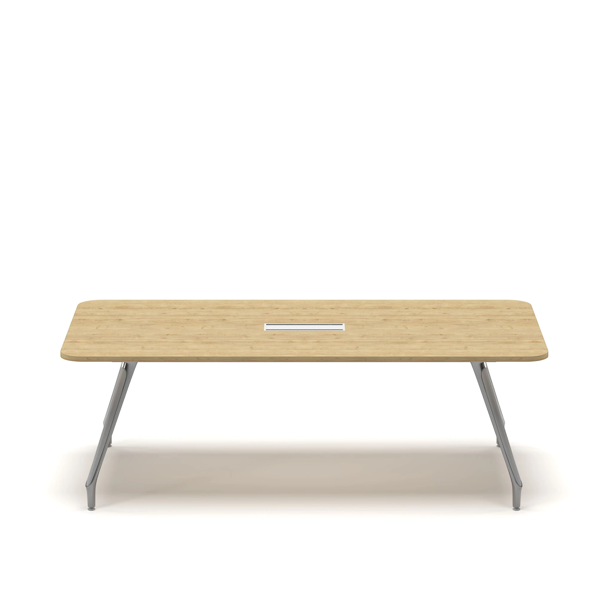 Navo® Axis Meeting Table Small Oak Top 1