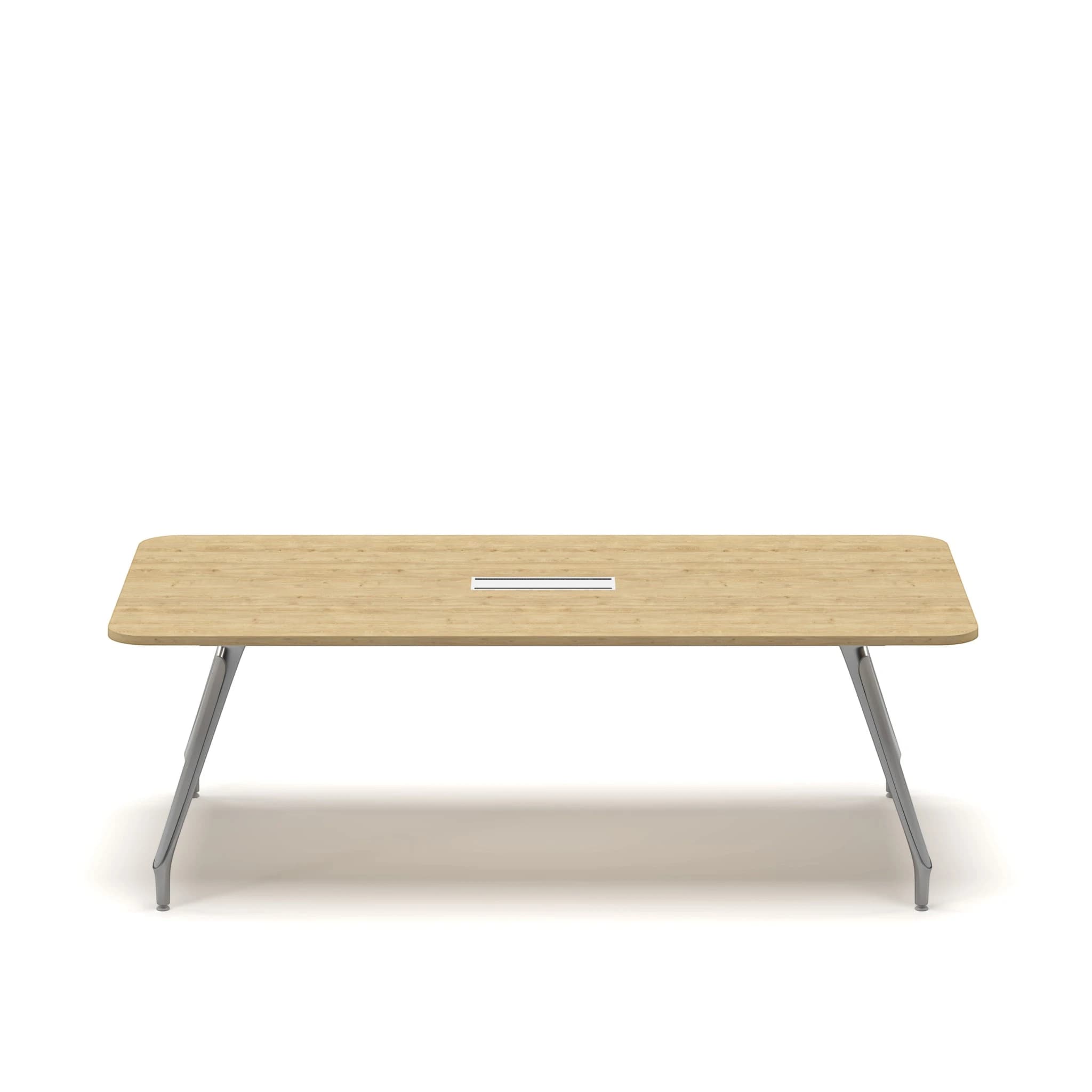 Navo® Axis Meeting Table Small Oak Top 2