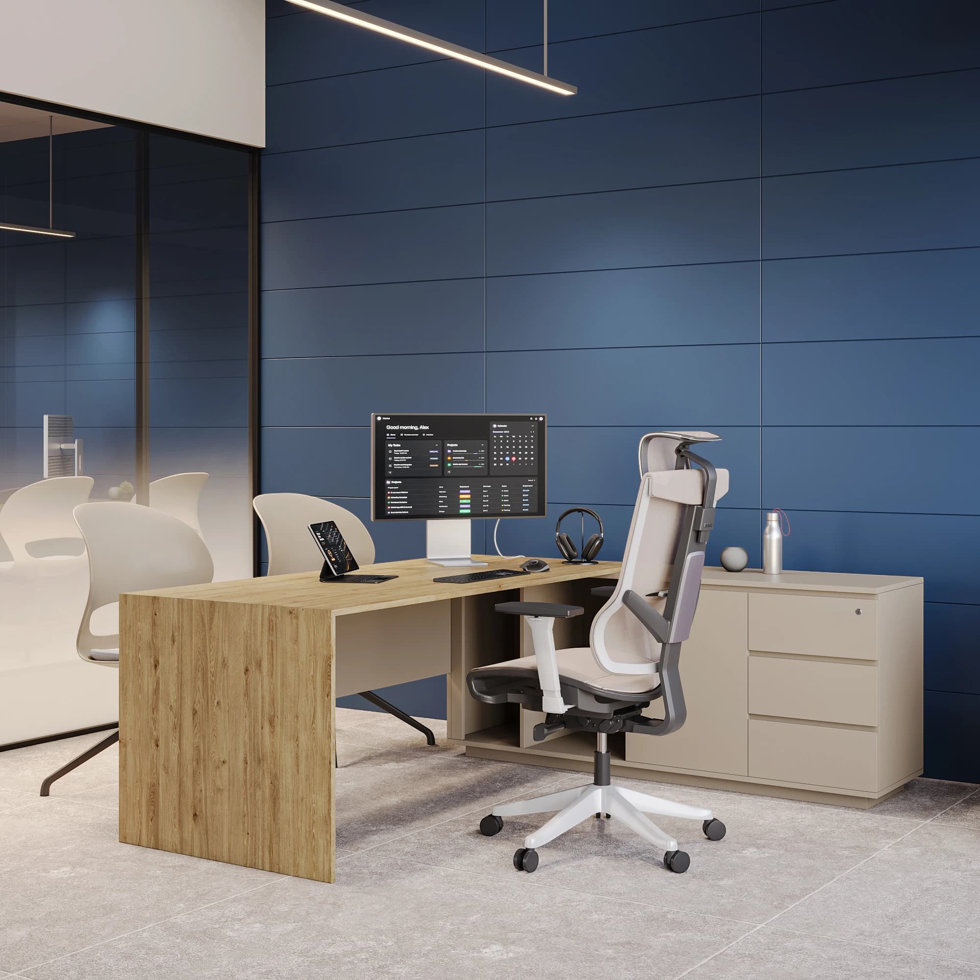 Prestige Slate Executive Oak Cream 1