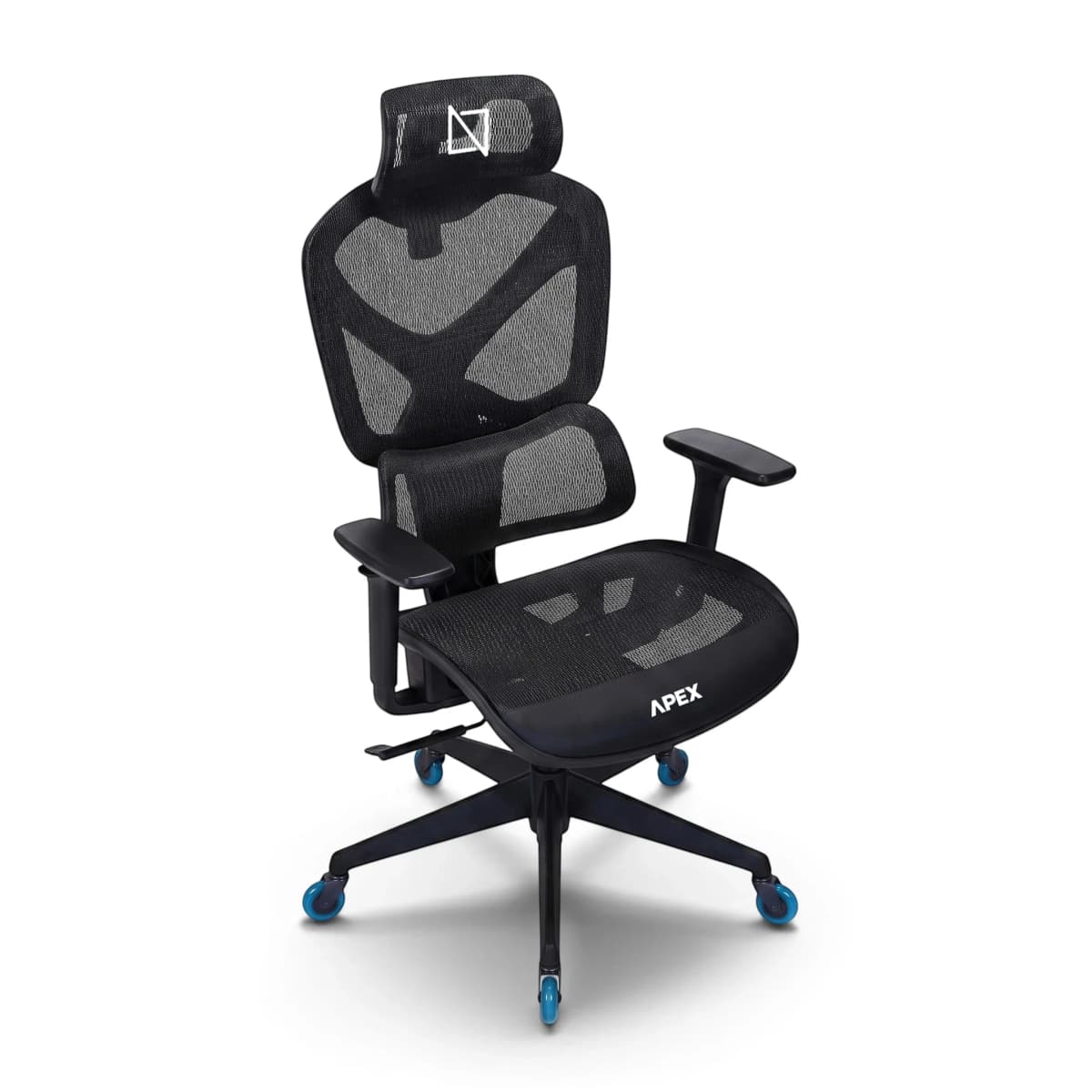 Navo® Apex Y Gaming Chair Black Caster Highlights Landscape