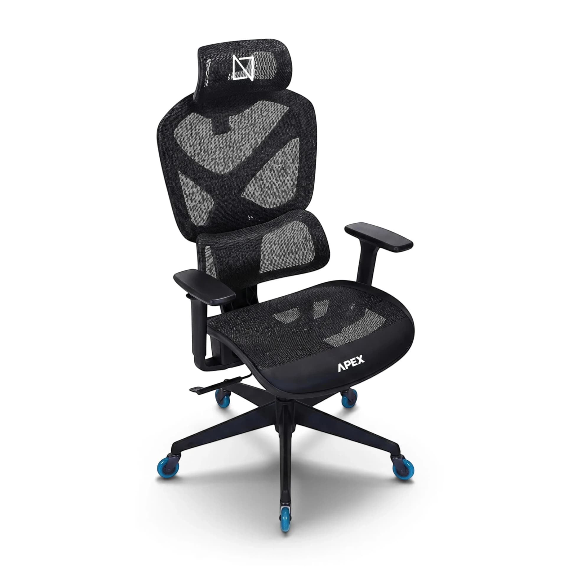Navo® Apex Y Gaming Chair Black Caster Highlights Landscape