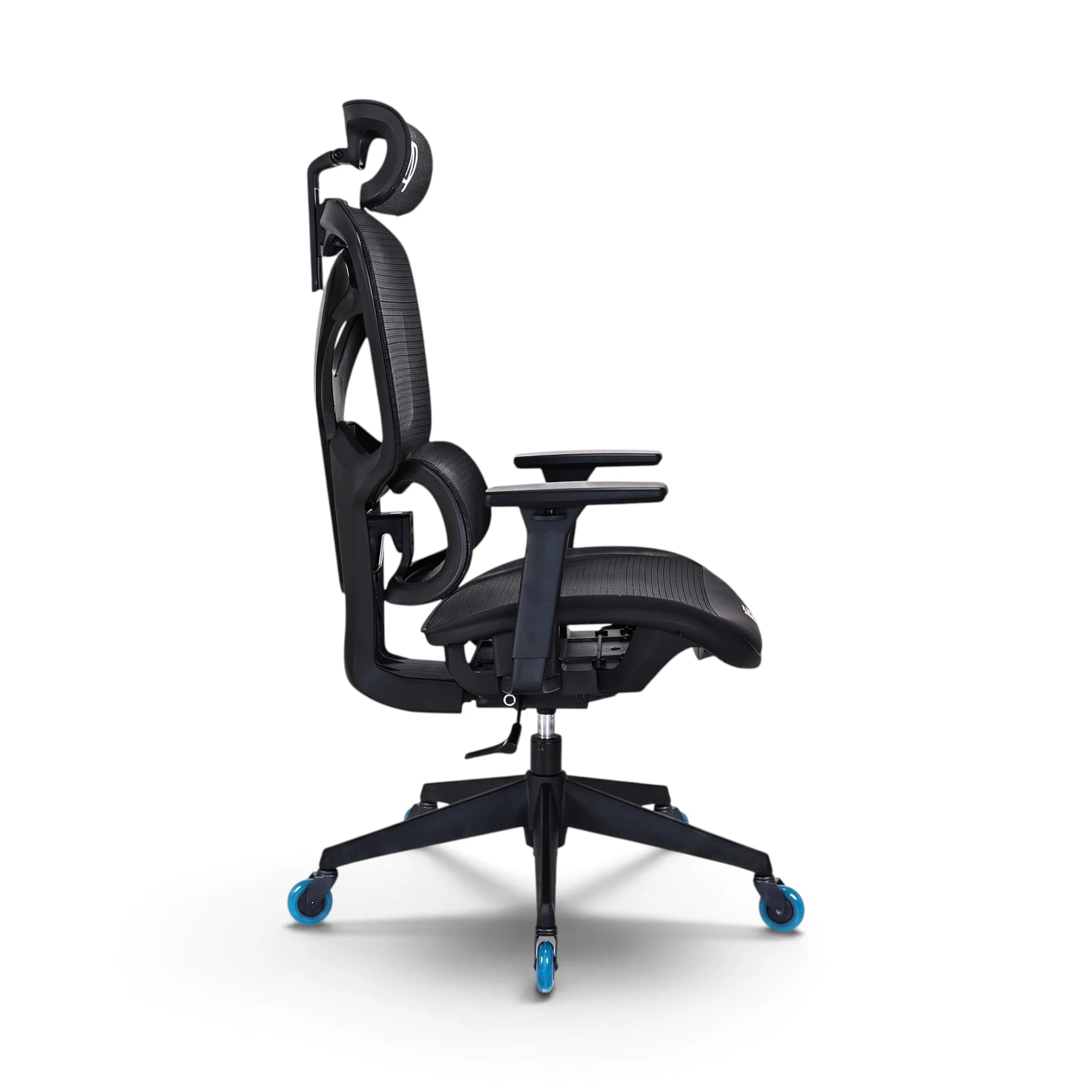 Navo® Apex Y Gaming Chair Blue Caster 3