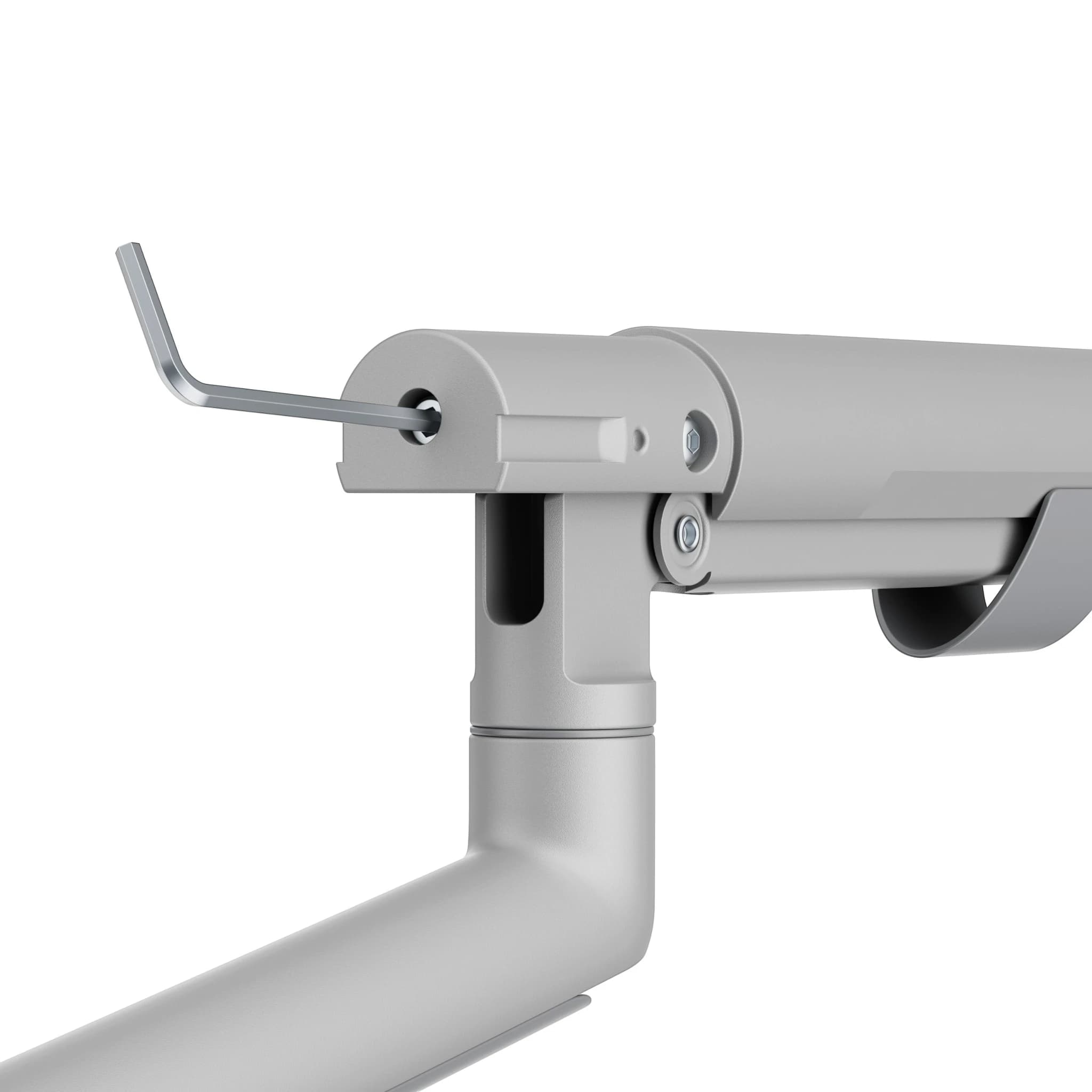 Navo® CTRL MonitorArm Model E Tri TitaniumSilver 1