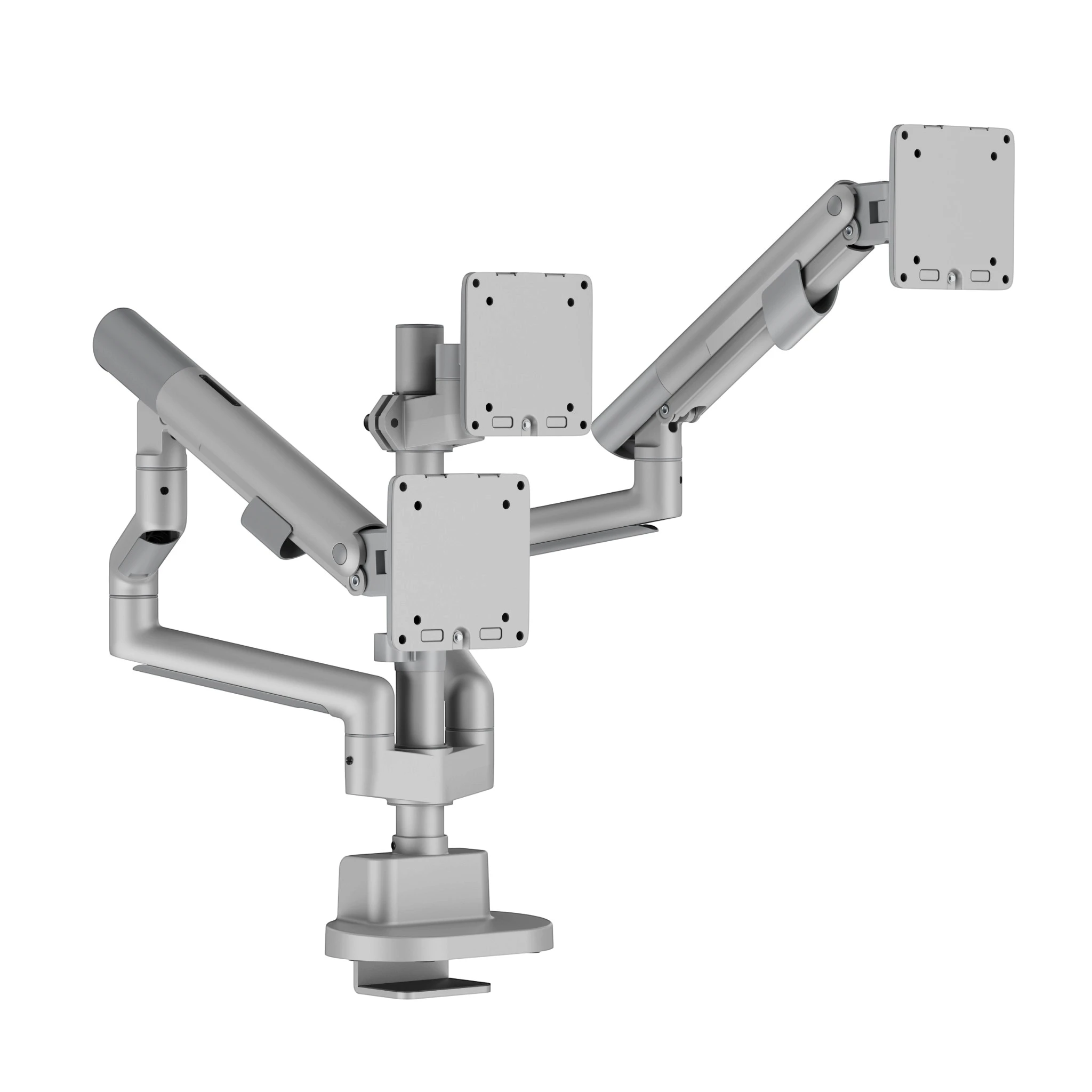 Navo® CTRL MonitorArm Model E Tri TitaniumSilver 4