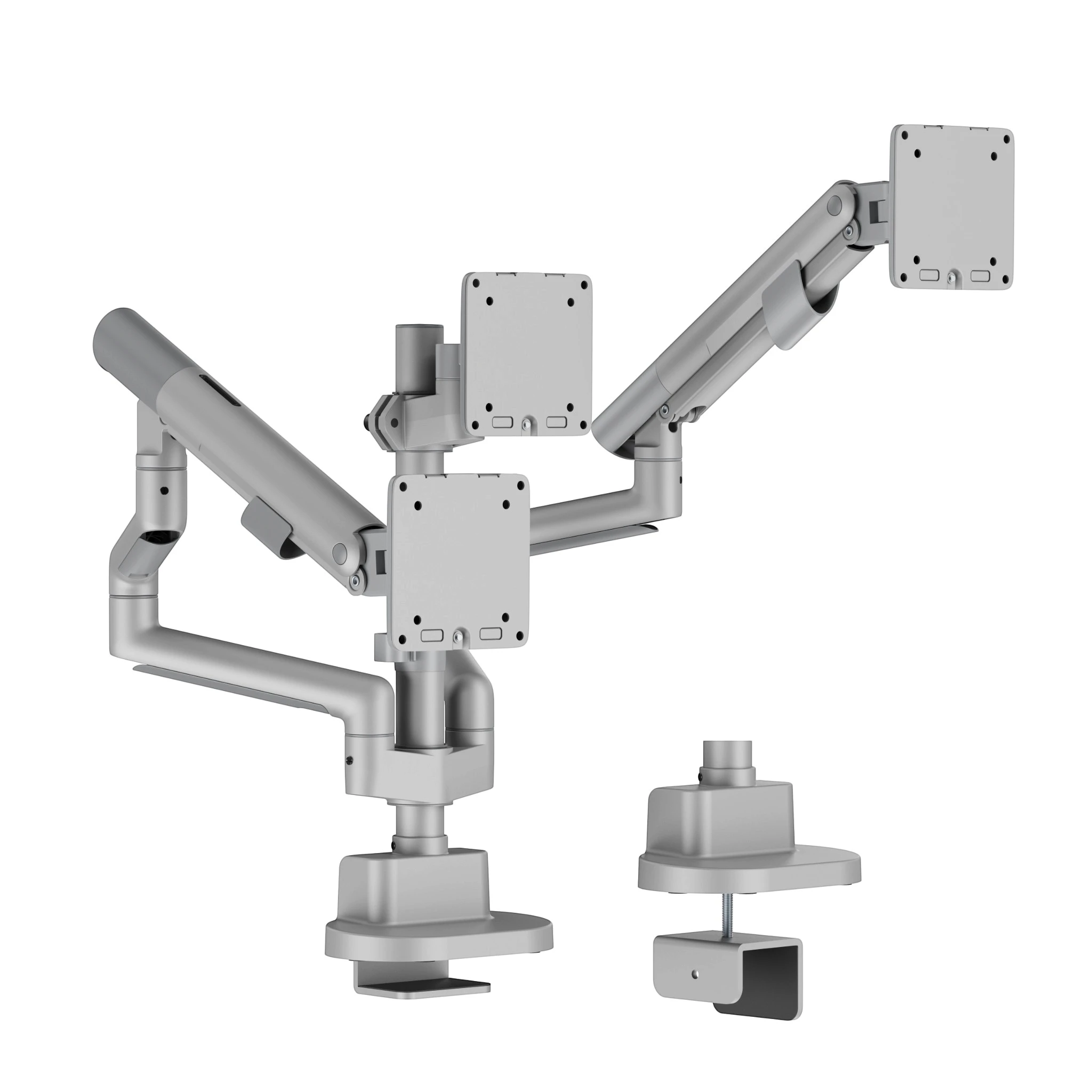 Navo® CTRL MonitorArm Model E Tri TitaniumSilver 5