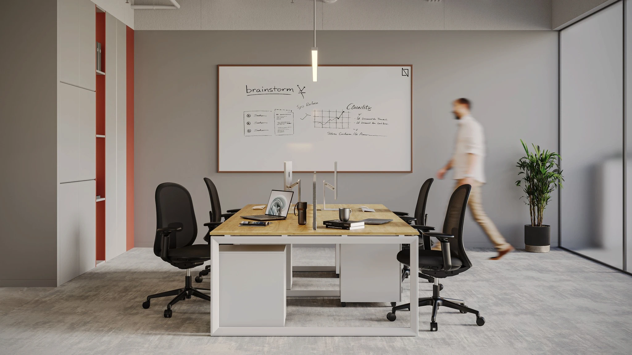 Navo® F2F 4 Person Workstatoin Workhub inspiration
