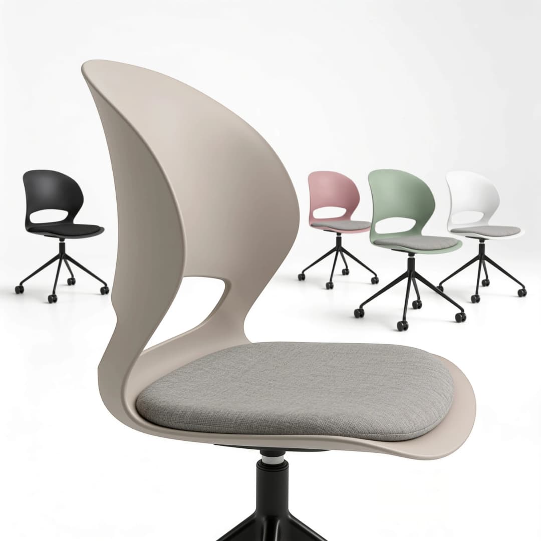 Navo® Vis Chair withCaster Beige Highlights 1