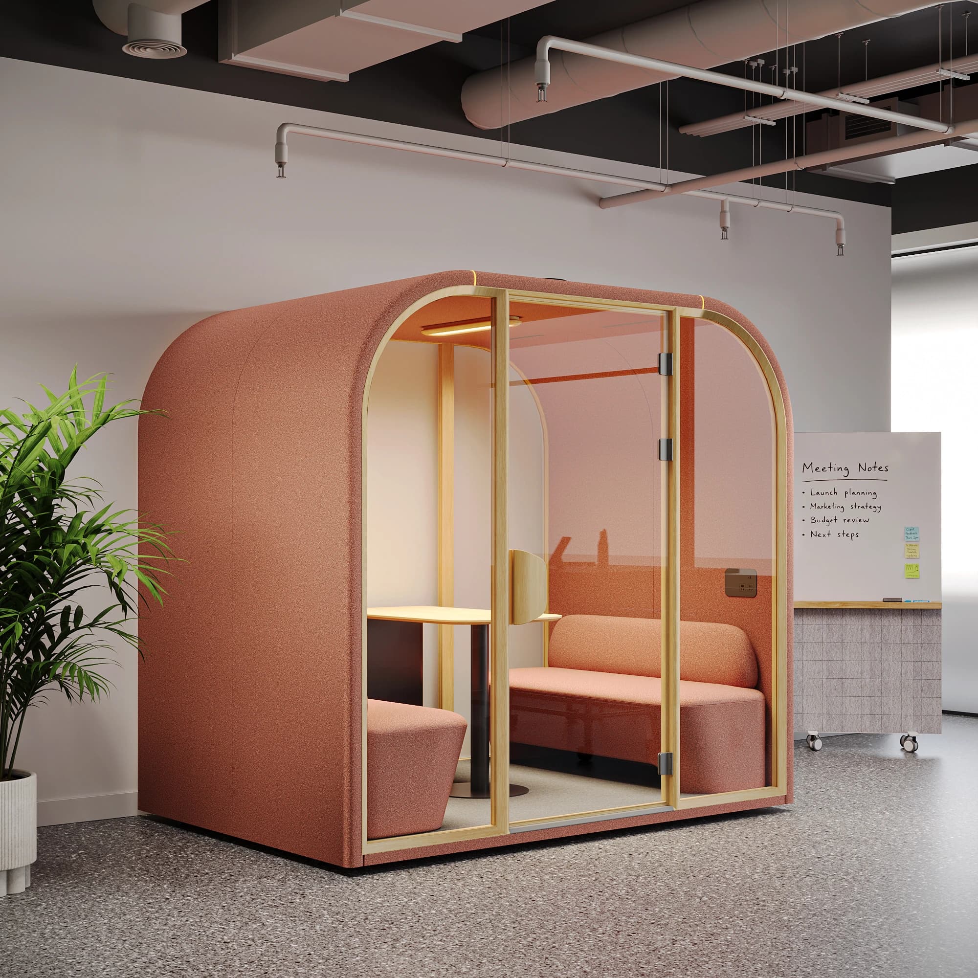 Navopod Cove Quad Office Pod lifestyle 1