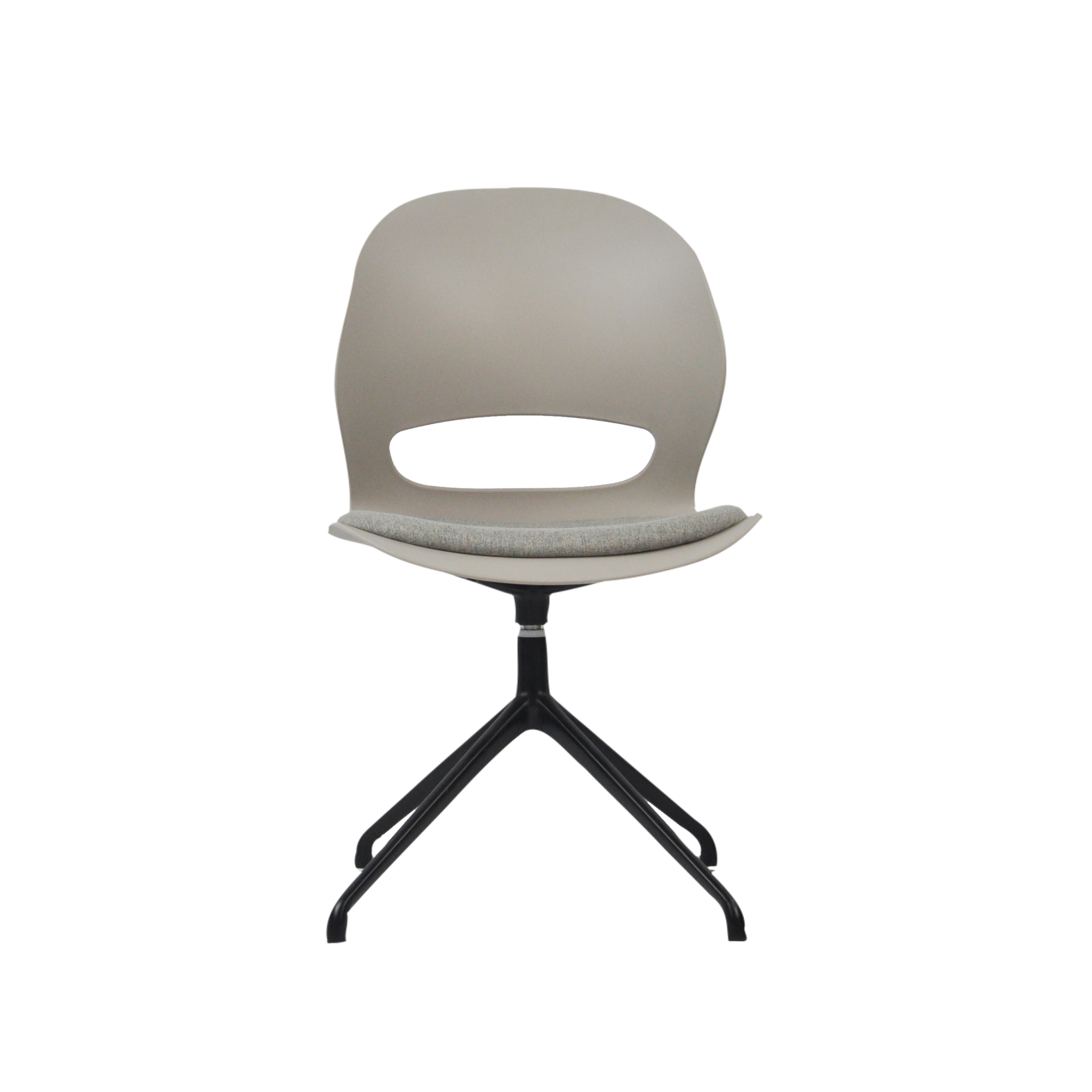 Vis Chair Beige Grey Without Wheels