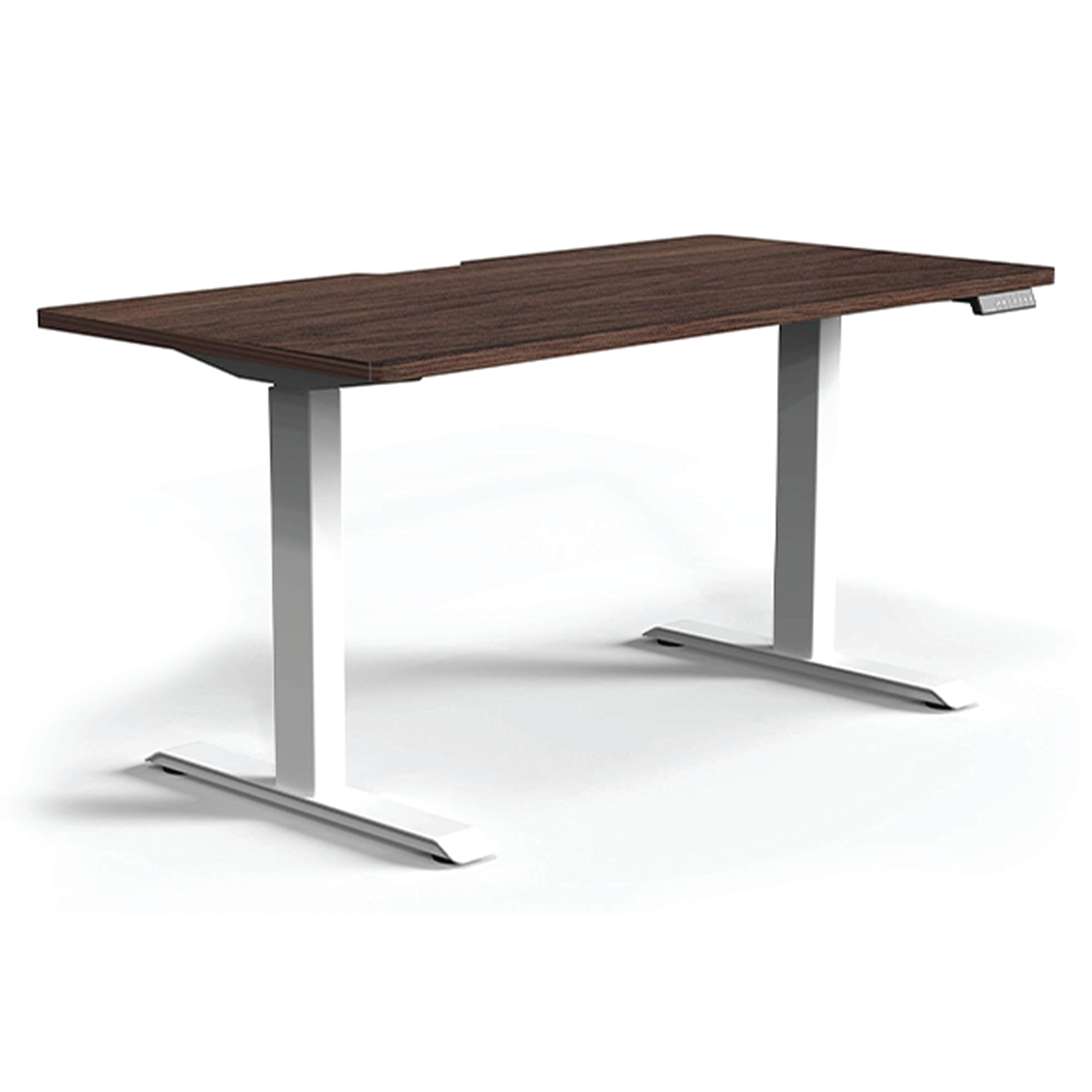 Standing Desk - Walnut Top & White Frame