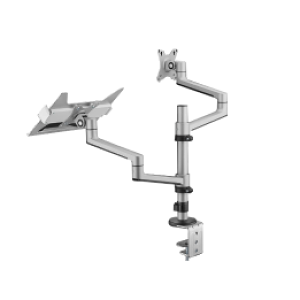 DUAL MONITOR ARM - MODEL L Silver | Monitor Arm