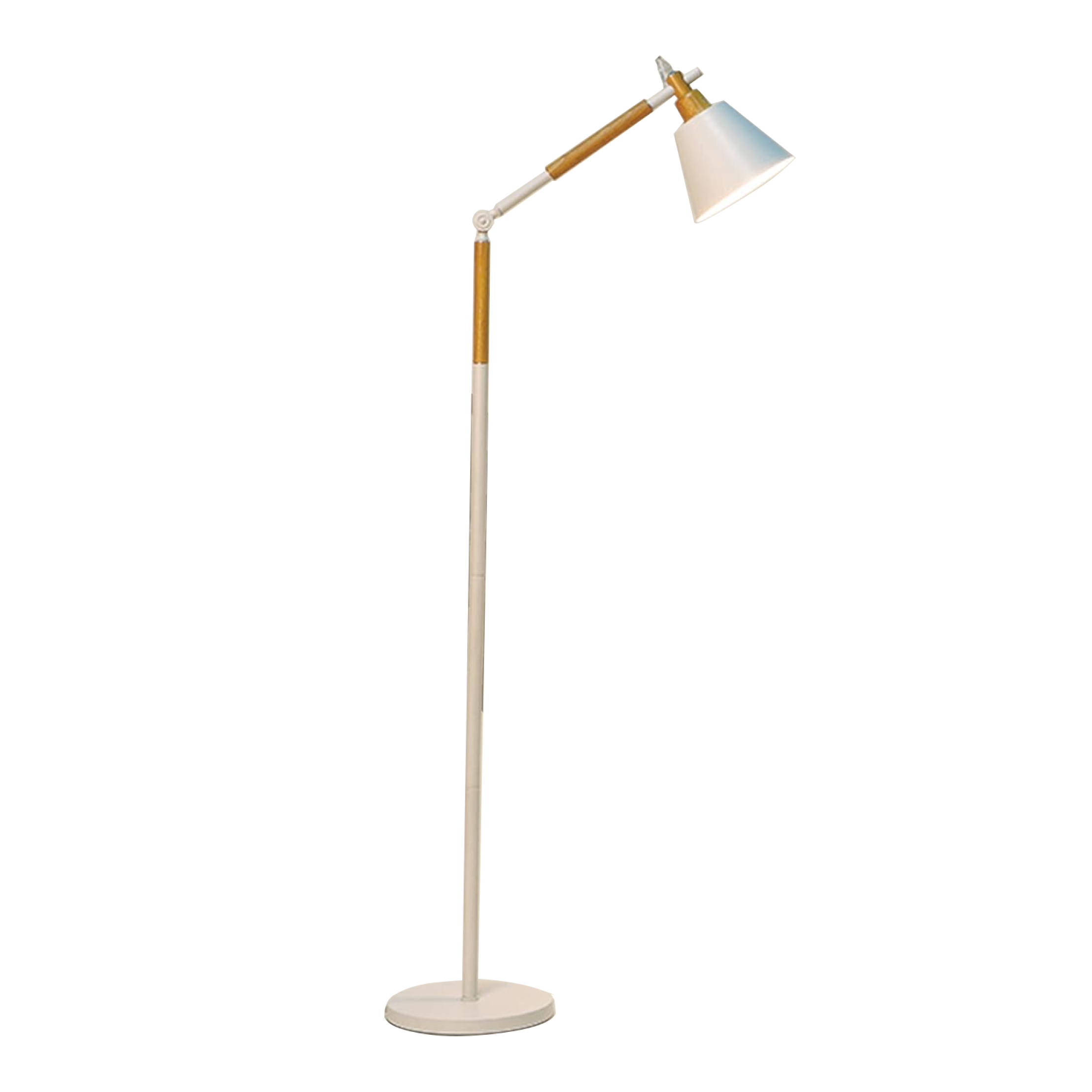 Nordic Wooden Floor Lamp White