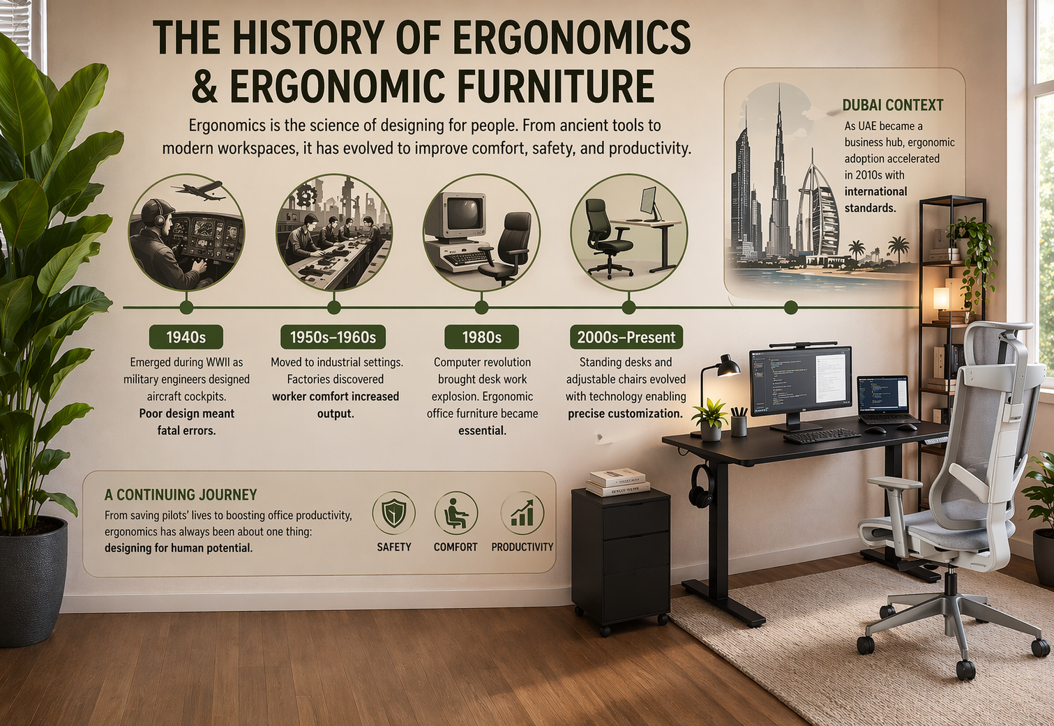 history of ergonomic furniture
