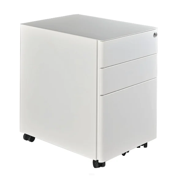 mobile pedestal without cushion by navo ergonomics white
