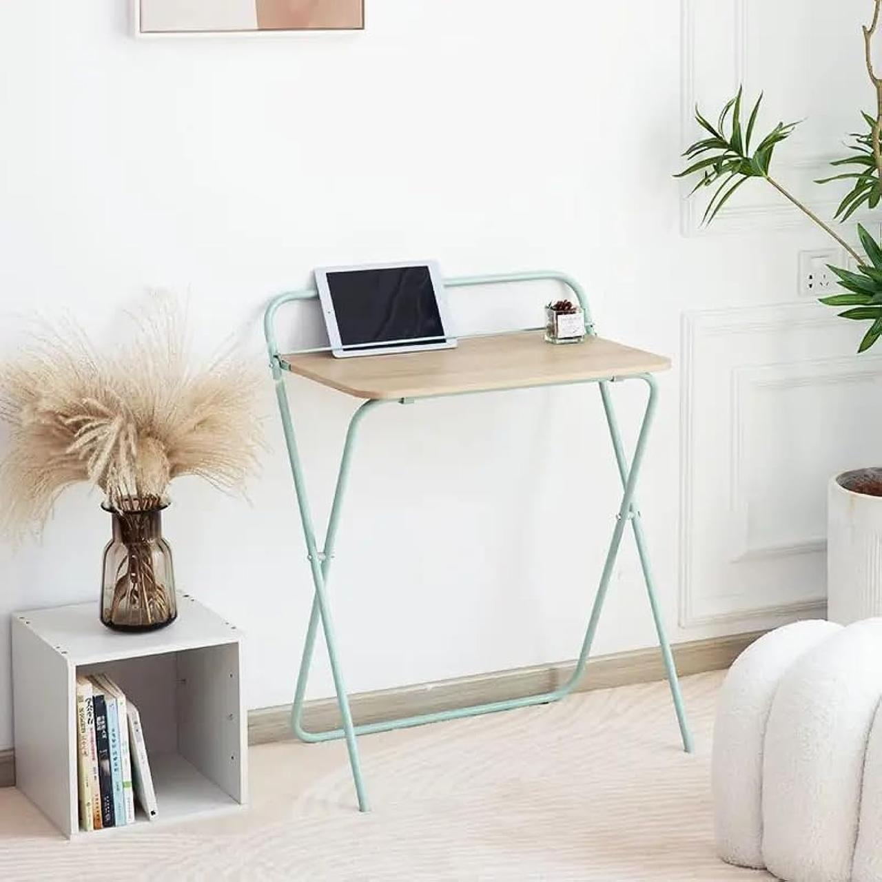Modern Folding Desk Oak Black
