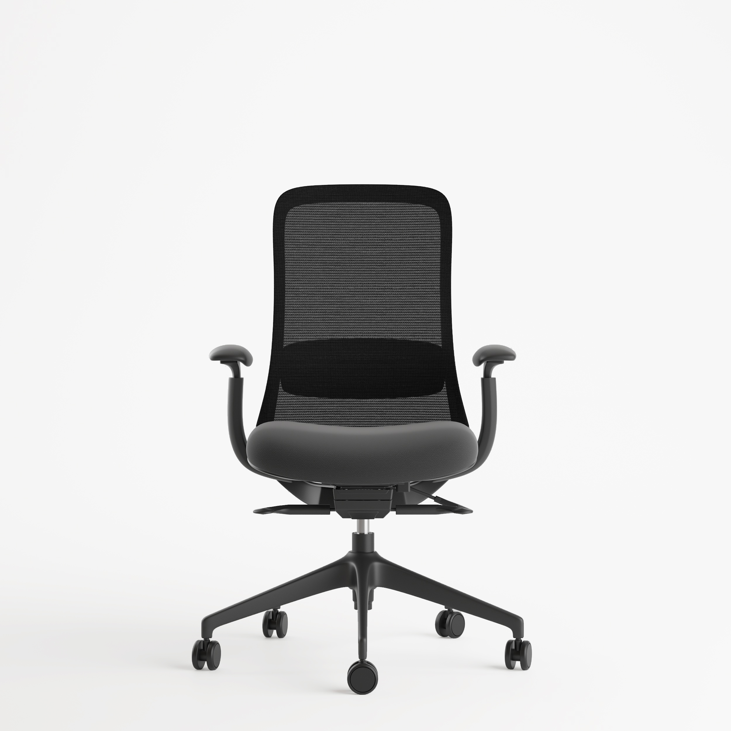 NIO With Headrest Office Chair All Black 1