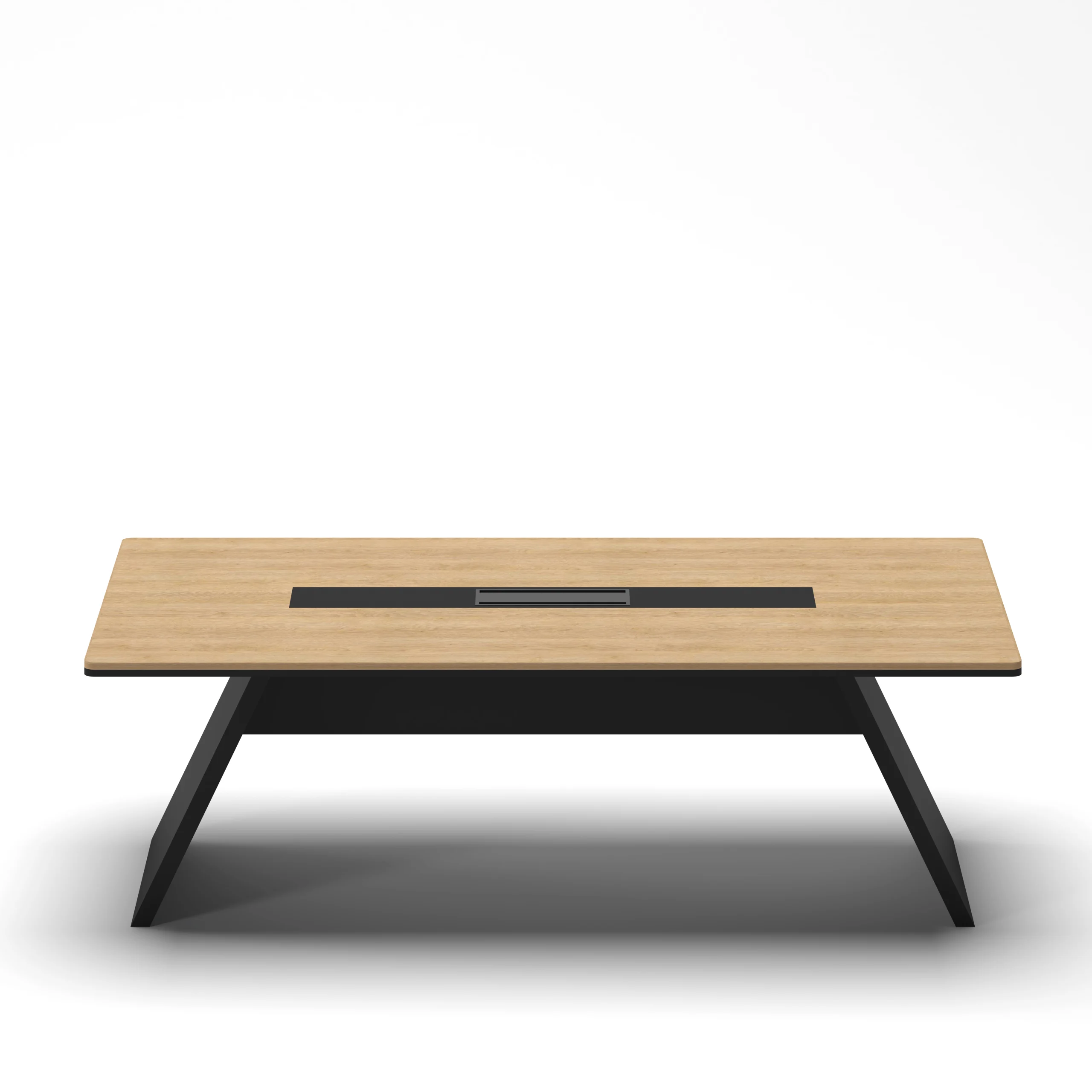 Prism Meeting Table Medium Oak 1