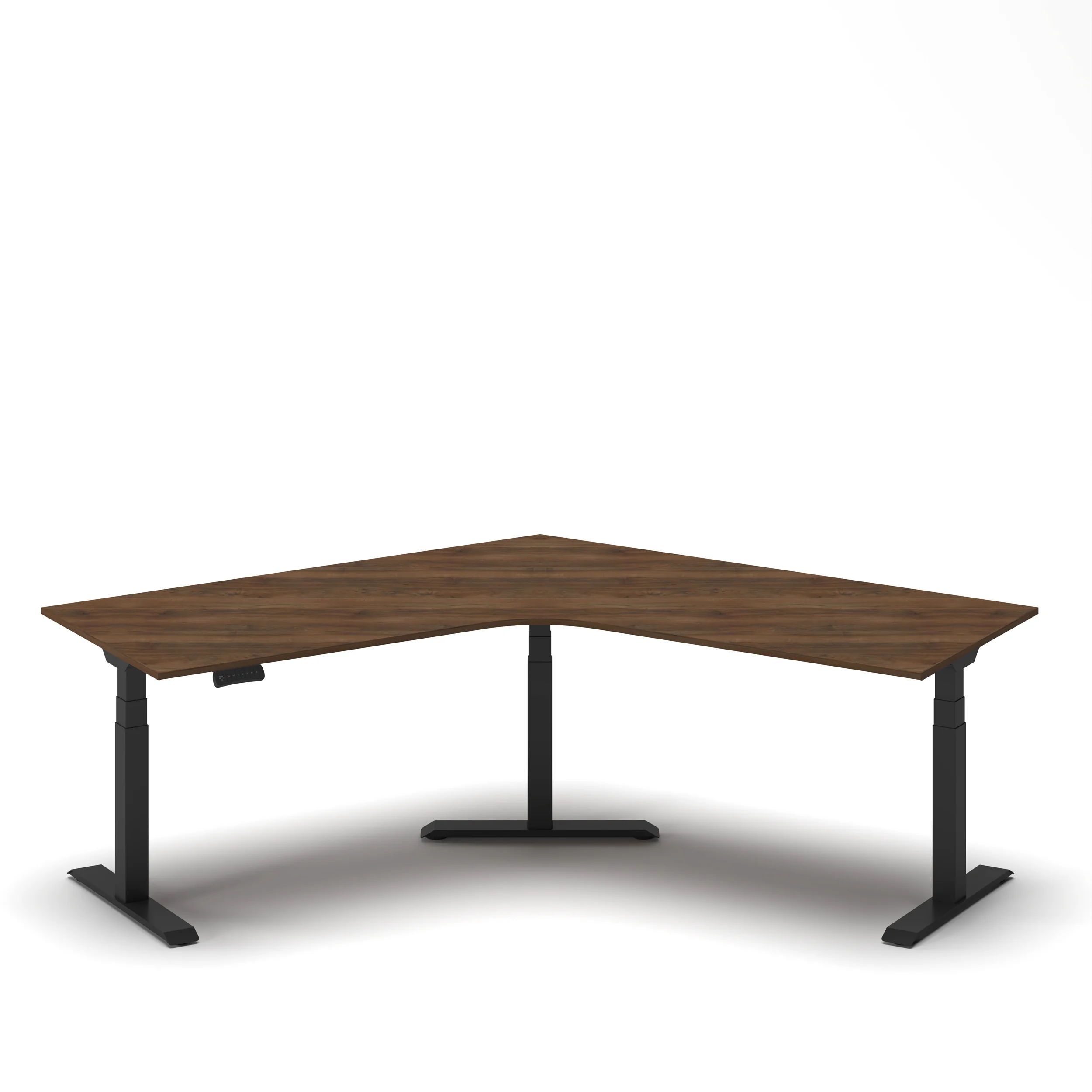 Navodesk® Flex 120 Oak Top Black Frame 1