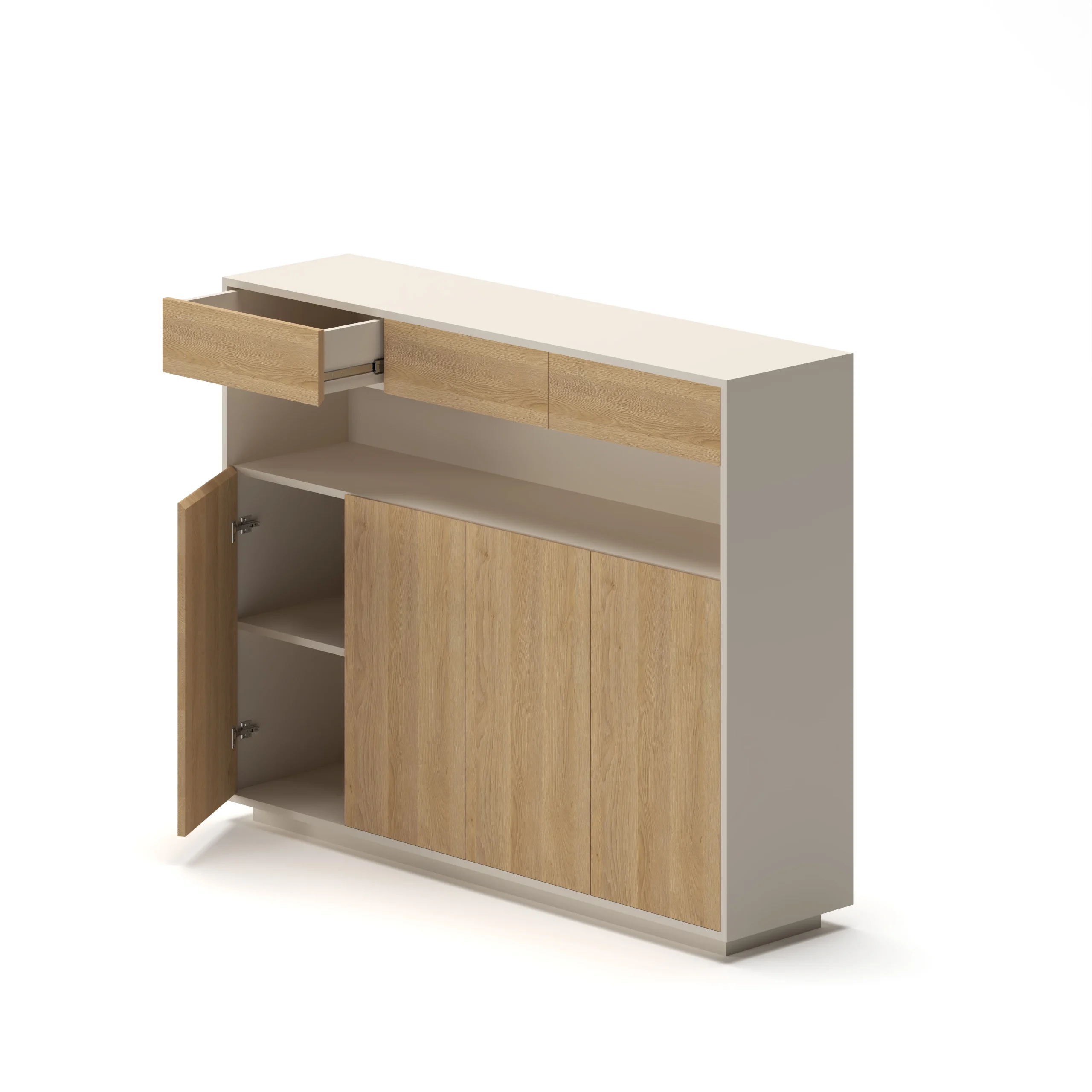 Slate Cabinet Oak Cream