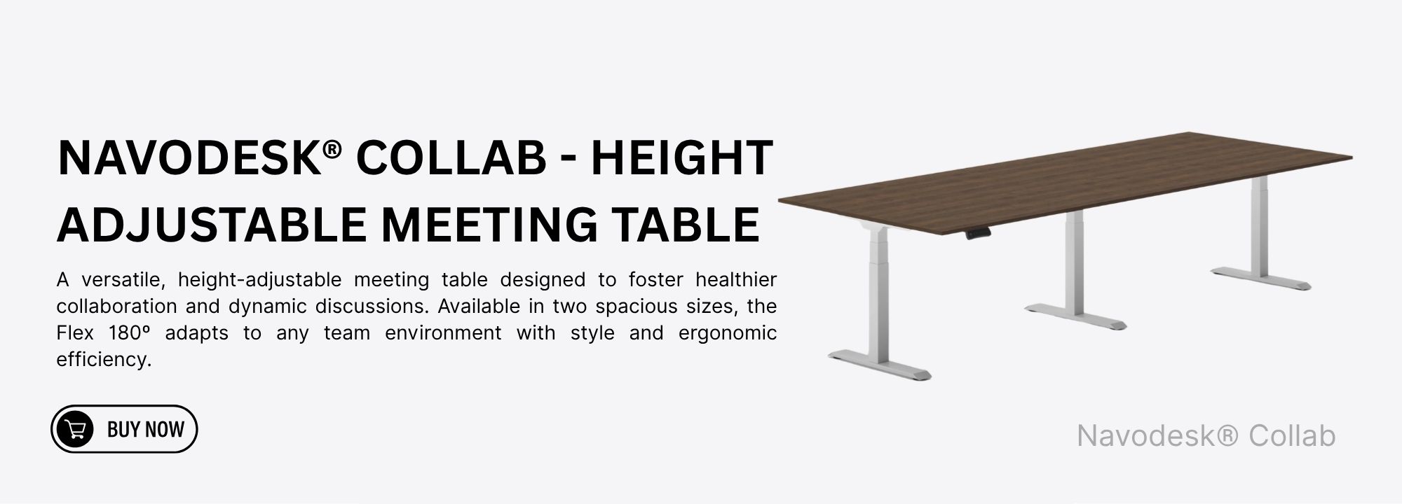 Navodesk®® Collab 8211 Height Adjustable Meeting Table
