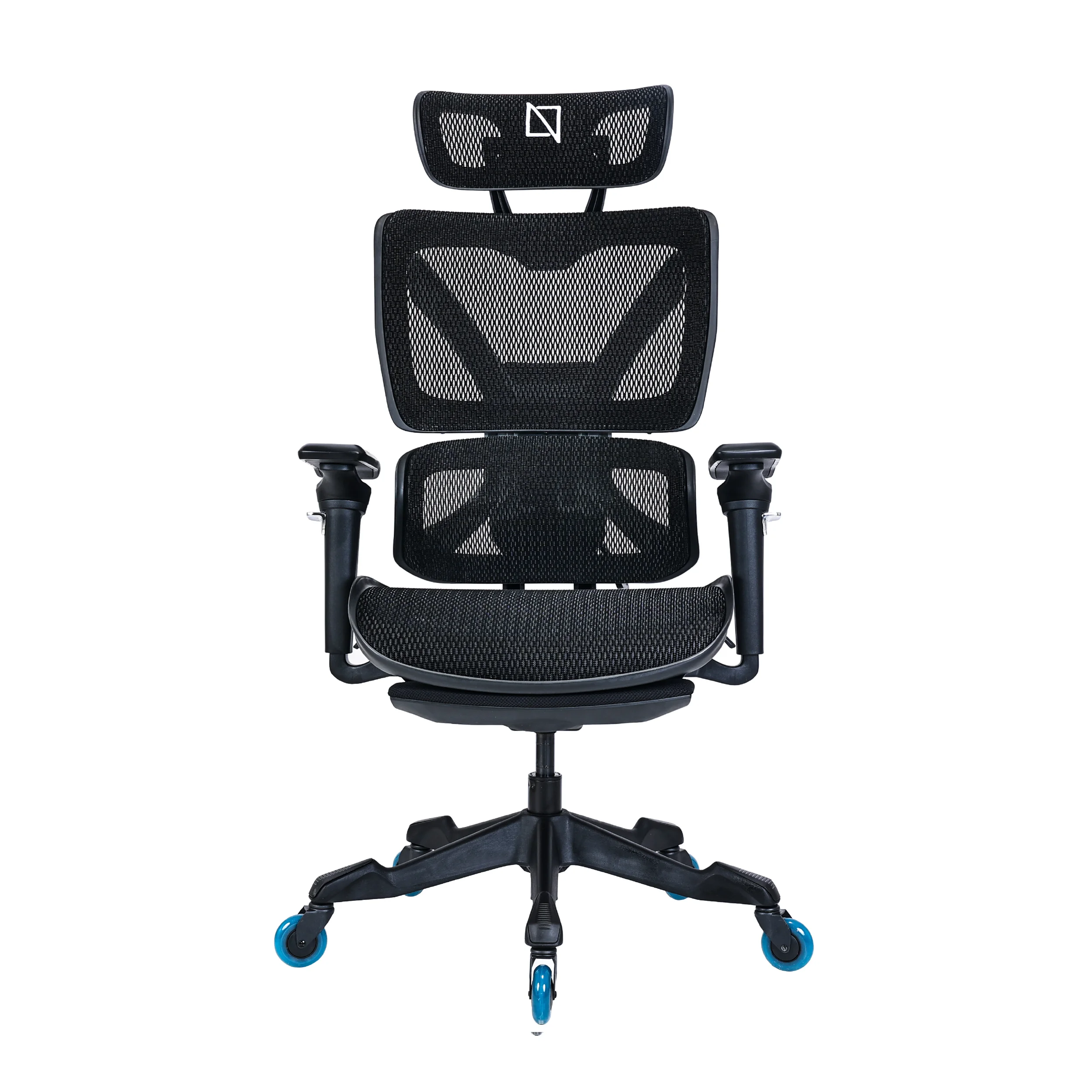 Apex X Black Mesh Ergonomic Gaming Chair with Footrest3