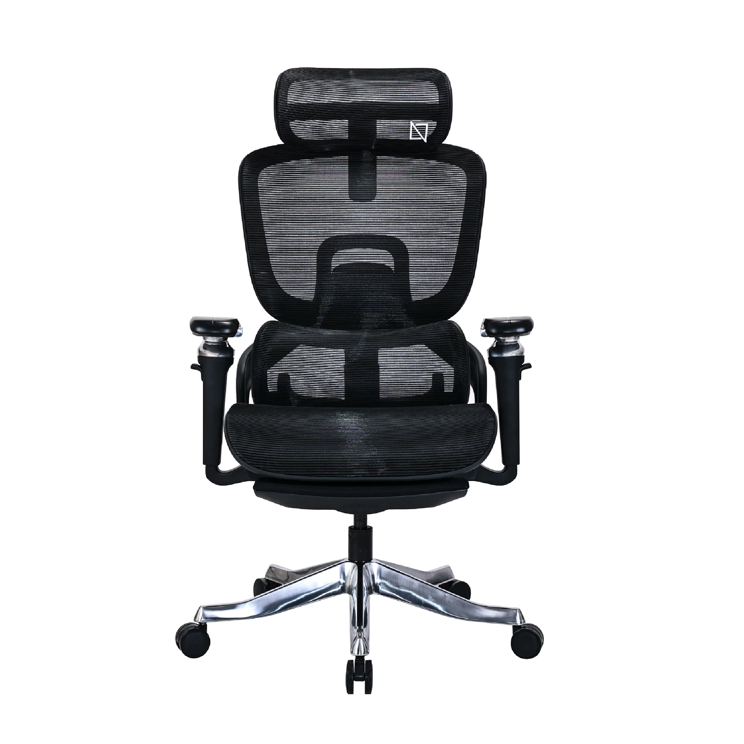 Ergomax Black Mesh Ergonomic Office Chair with Footrest1