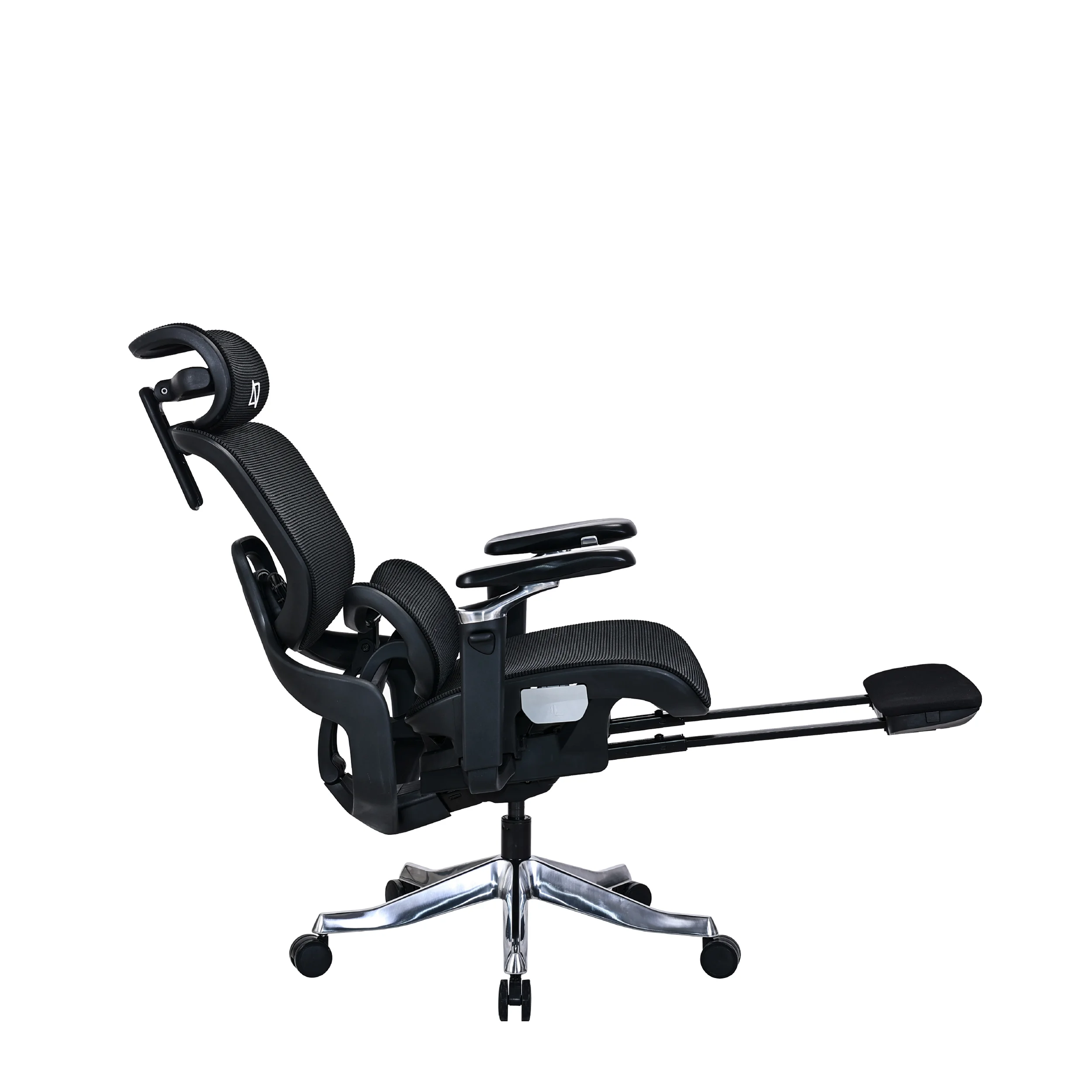 Ergomax Black Mesh Ergonomic Office Chair with Footrest1