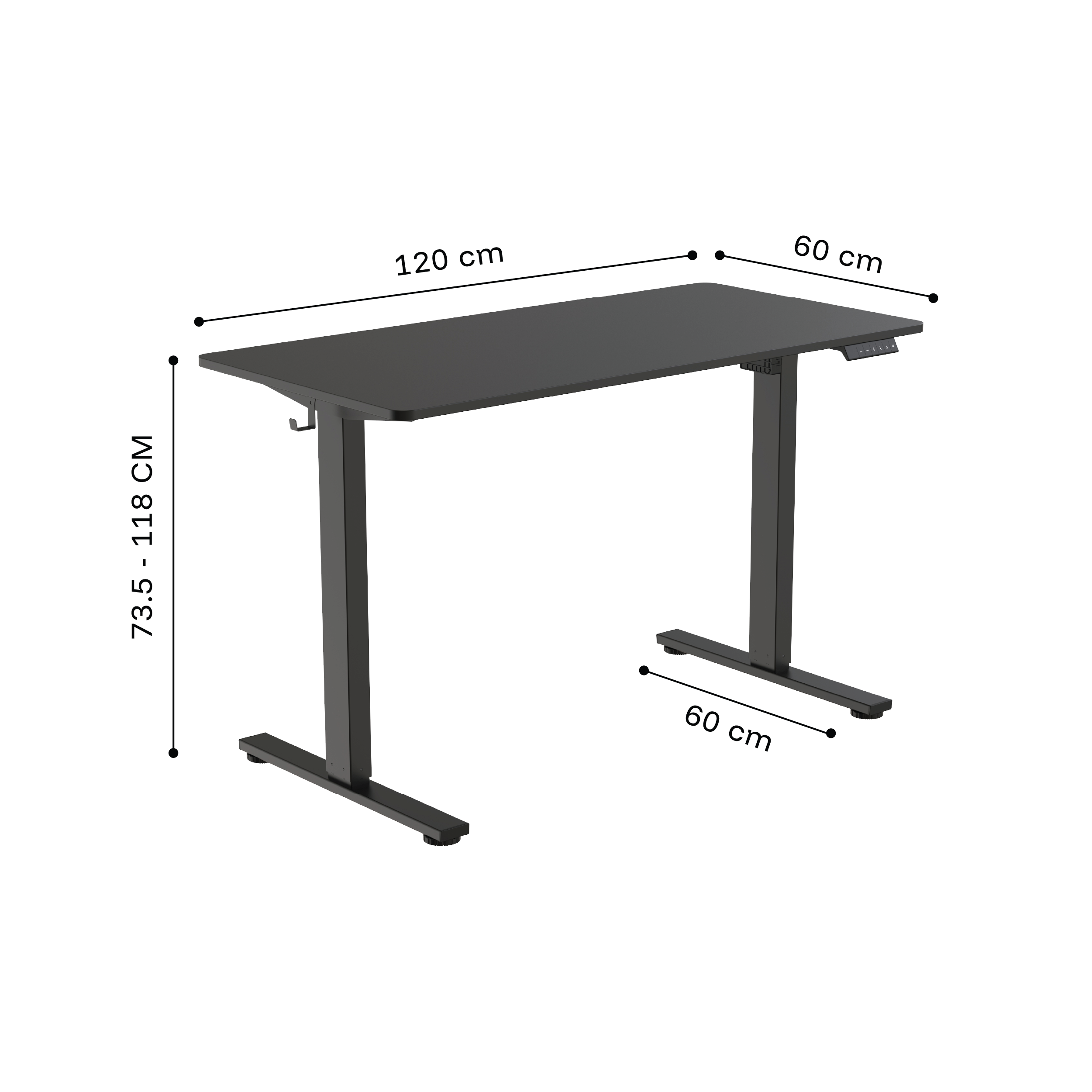 Apex Light Desk Dimensions