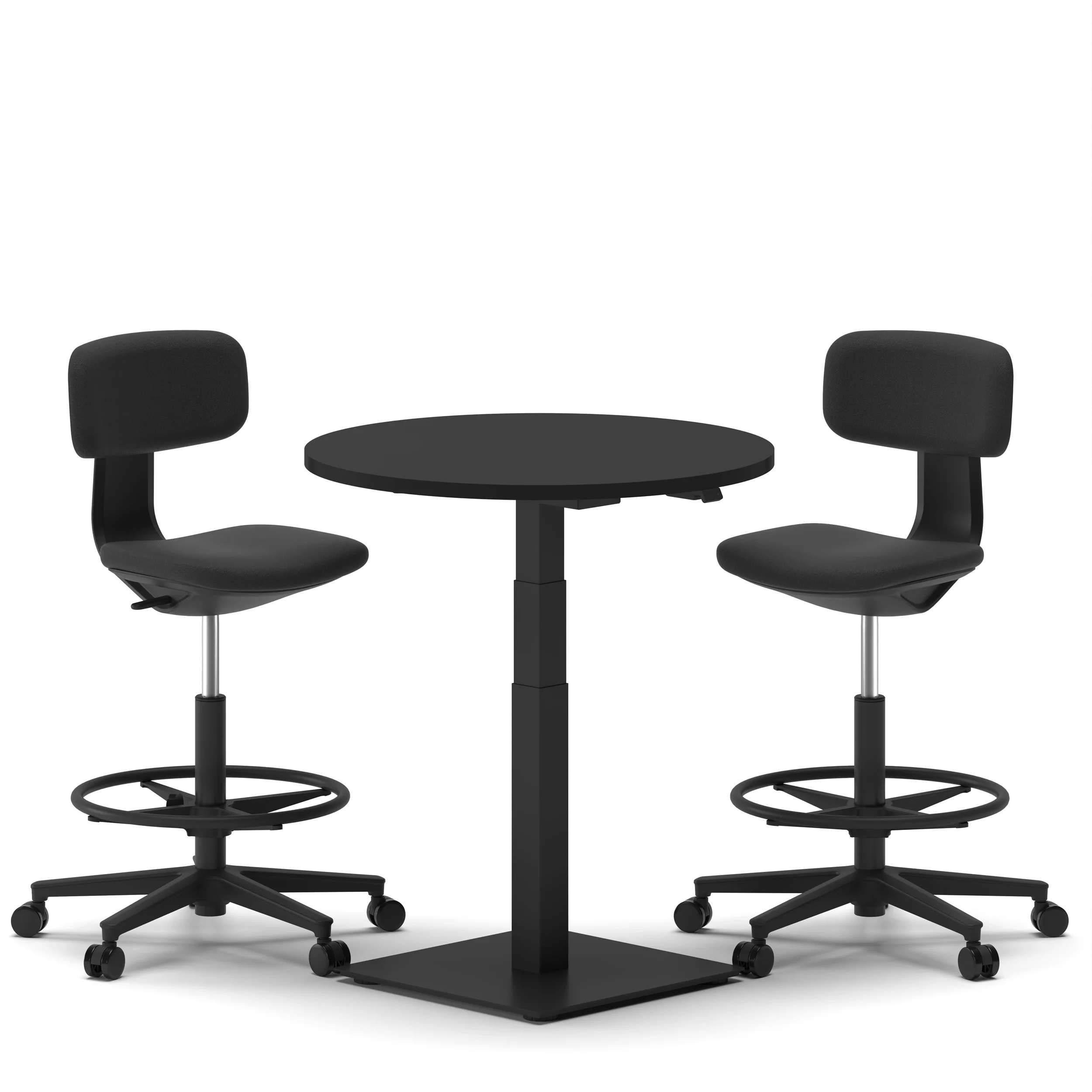 Navodesk® Solo Black Top Black Leg Standing Desk1